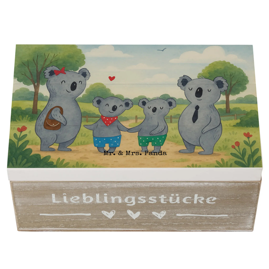 Skrzynia drewniana Rodzina koali dwa Design Schatzkiste, Erinnerungskiste, Erinnerungsbox, Geschenkdose, Kiste, Holzkiste, XXL, Schatulle, Dekokiste, Aufbewahrungsbox, Geschenkbox, Truhe, Familie, Vatertag, Muttertag, Bruder, Schwester, Mama, Papa, Oma, Opa, Koalabär, Koala, beste Familie, Lieblingsfamilie, Familienzeit, Familienleben, Koalafamilie