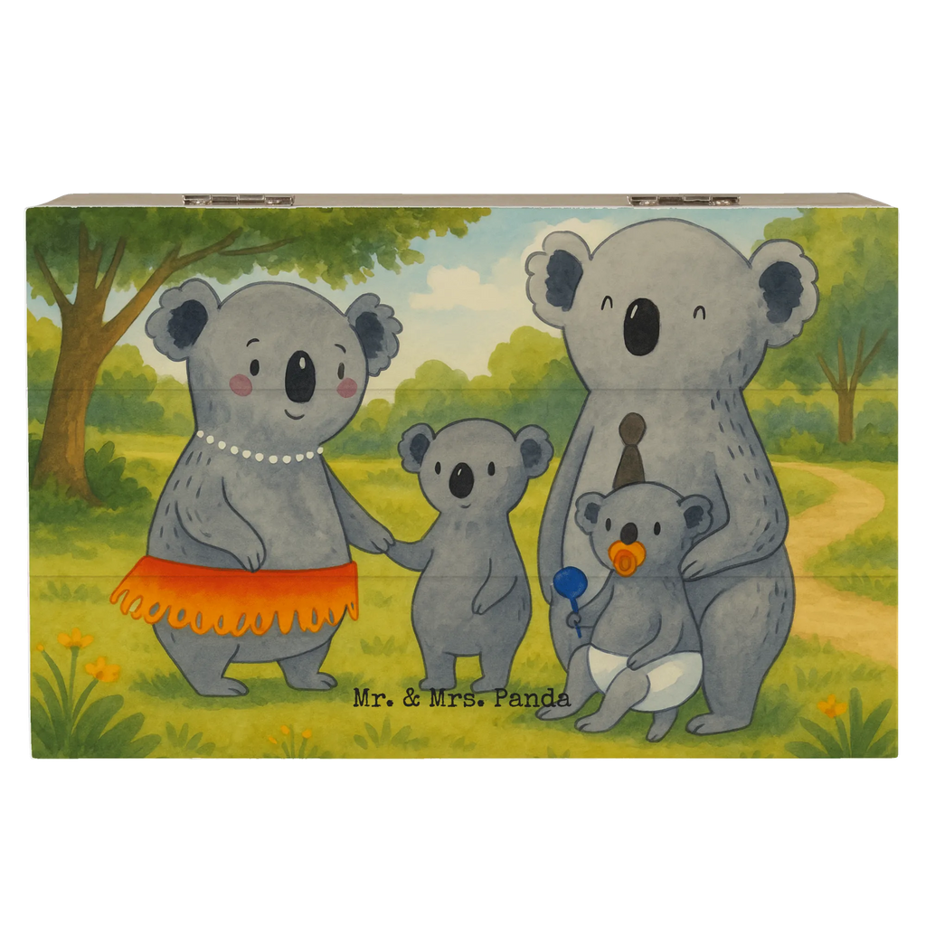 Wooden chest Koala Family Design Aufbewahrungsbox, Truhe, Kiste, Erinnerungskiste, XXL, Geschenkdose, Erinnerungsbox, Schatzkiste, Geschenkbox, Dekokiste, Holzkiste, Schatulle, Familie, Vatertag, Muttertag, Bruder, Schwester, Mama, Papa, Oma, Opa, Kinder, Familienleben, Koalas, Geschwister, Koala, Family