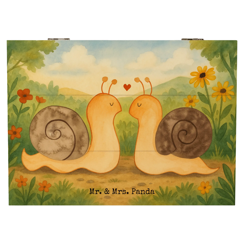 Skrzynia drewniana Miłość ślimaków Design Schatzkiste, Erinnerungsbox, Holzkiste, Geschenkbox, Erinnerungskiste, Schatulle, Dekokiste, Kiste, Aufbewahrungsbox, Geschenkdose, Truhe, XXL, Liebe, Partner, Freund, Freundin, Ehemann, Ehefrau, Heiraten, Verlobung, Heiratsantrag, Liebesgeschenk, Jahrestag, Hocheitstag