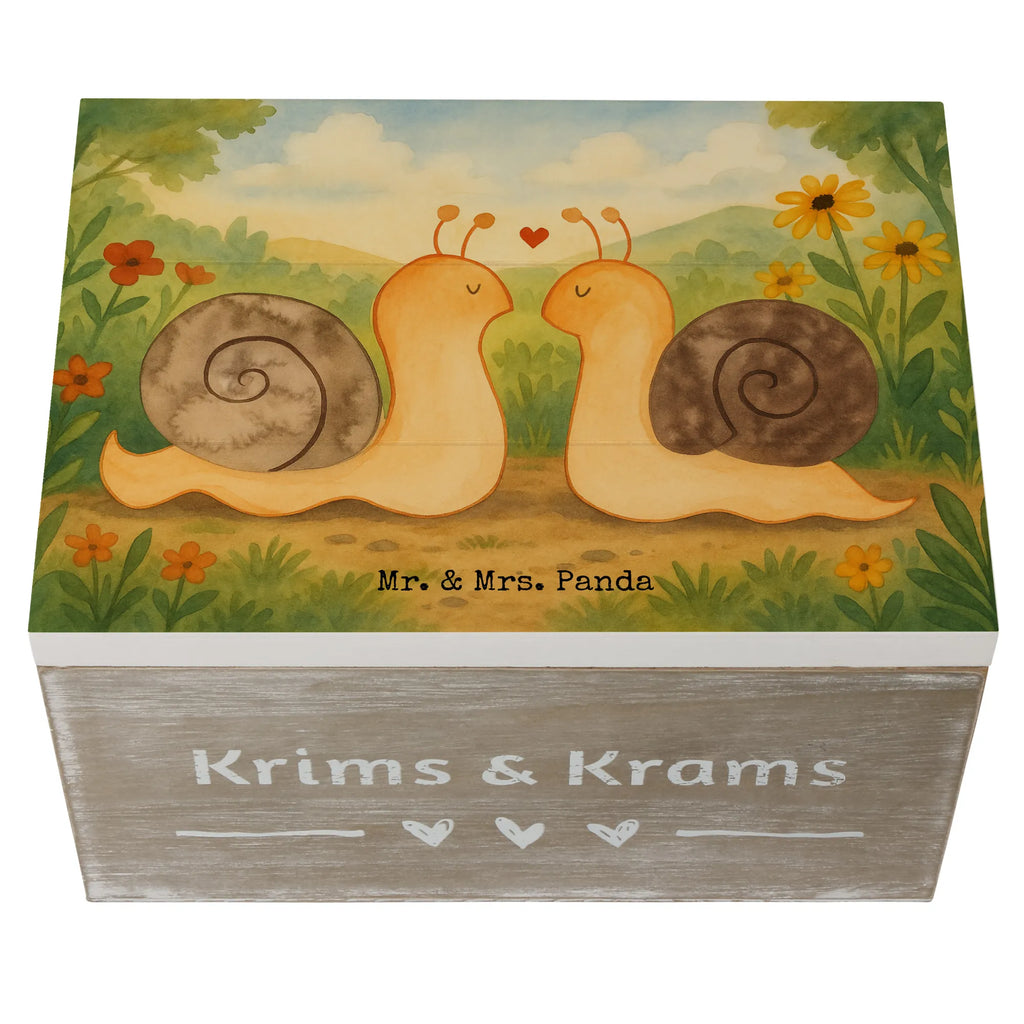 Skrzynia drewniana Miłość ślimaków Design Schatzkiste, Erinnerungsbox, Holzkiste, Geschenkbox, Erinnerungskiste, Schatulle, Dekokiste, Kiste, Aufbewahrungsbox, Geschenkdose, Truhe, XXL, Liebe, Partner, Freund, Freundin, Ehemann, Ehefrau, Heiraten, Verlobung, Heiratsantrag, Liebesgeschenk, Jahrestag, Hocheitstag