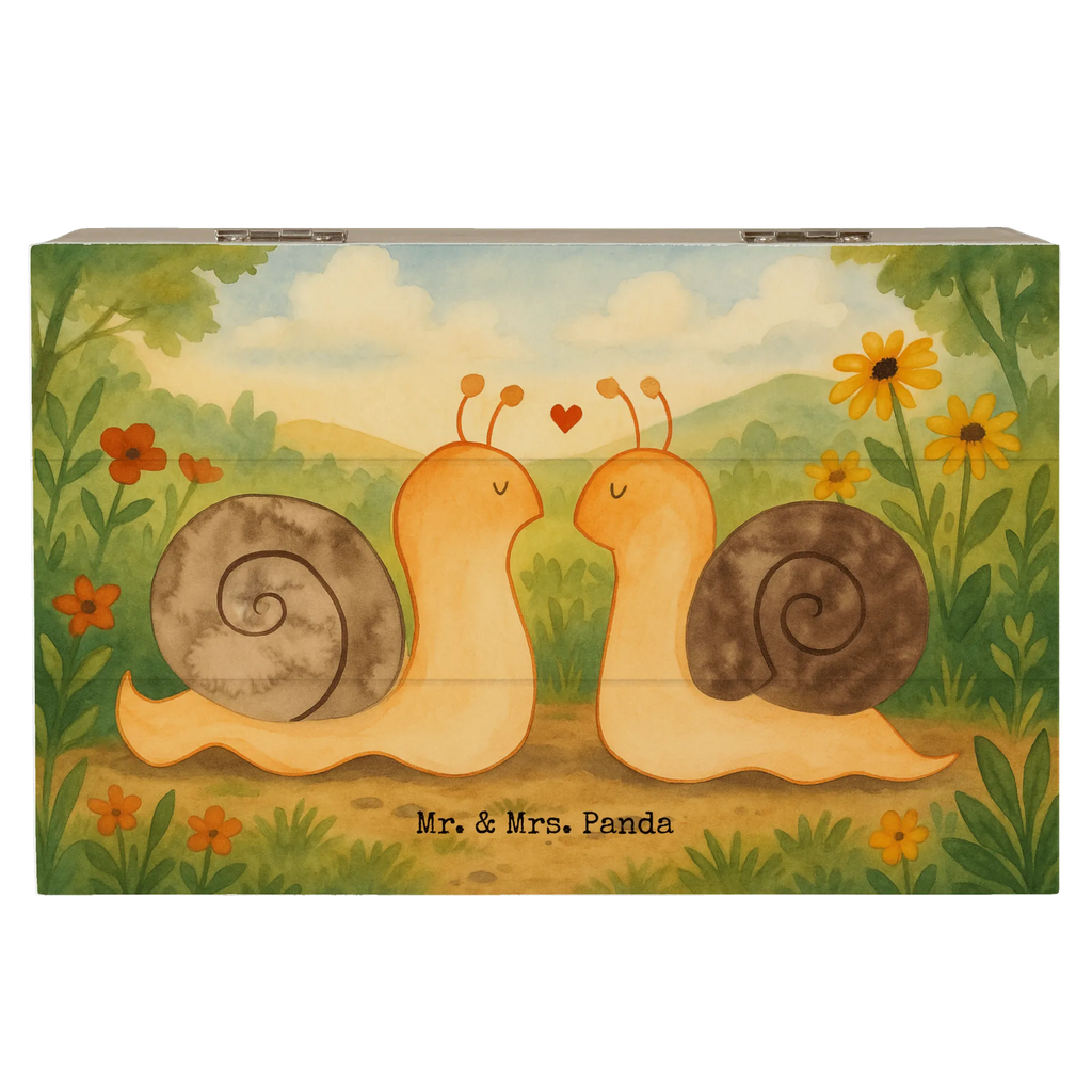 Skrzynia drewniana Miłość ślimaków Design Schatzkiste, Erinnerungsbox, Holzkiste, Geschenkbox, Erinnerungskiste, Schatulle, Dekokiste, Kiste, Aufbewahrungsbox, Geschenkdose, Truhe, XXL, Liebe, Partner, Freund, Freundin, Ehemann, Ehefrau, Heiraten, Verlobung, Heiratsantrag, Liebesgeschenk, Jahrestag, Hocheitstag