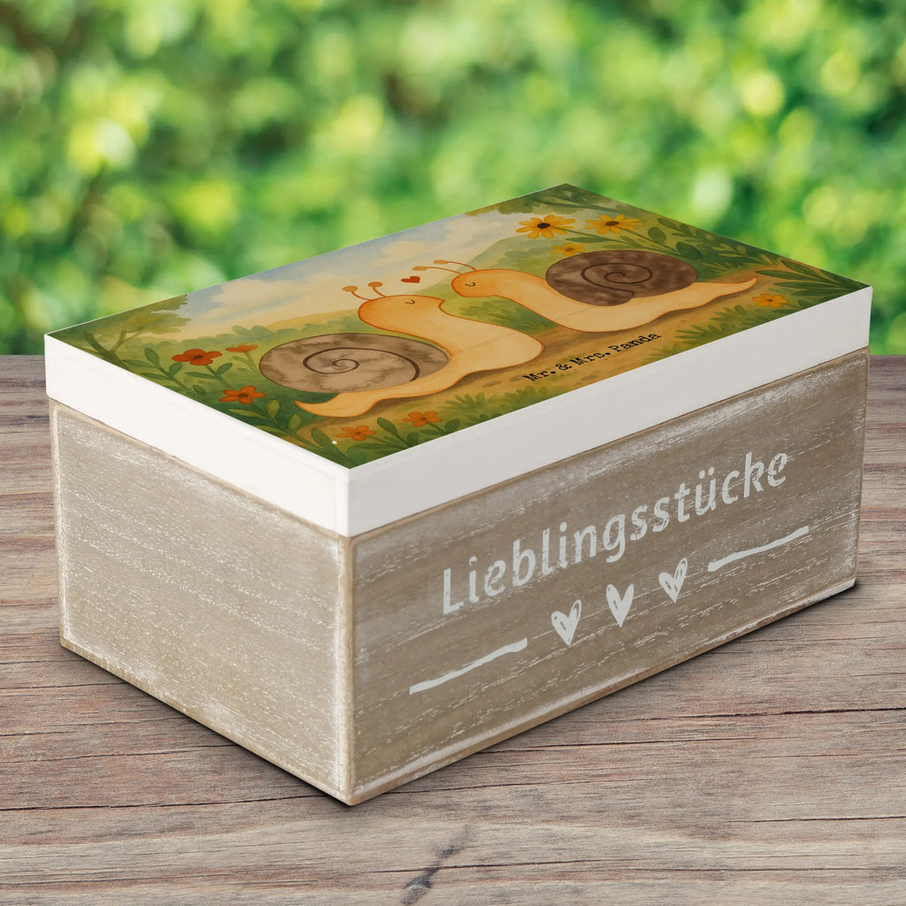 Skrzynia drewniana Miłość ślimaków Design Schatzkiste, Erinnerungsbox, Holzkiste, Geschenkbox, Erinnerungskiste, Schatulle, Dekokiste, Kiste, Aufbewahrungsbox, Geschenkdose, Truhe, XXL, Liebe, Partner, Freund, Freundin, Ehemann, Ehefrau, Heiraten, Verlobung, Heiratsantrag, Liebesgeschenk, Jahrestag, Hocheitstag
