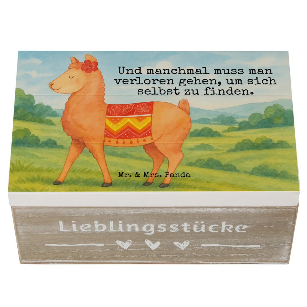 Holzkiste Alpaka Stolz Design XXL, Dekokiste, Geschenkdose, Erinnerungsbox, Schatzkiste, Truhe, Erinnerungskiste, Schatulle, Aufbewahrungsbox, Holzkiste, Kiste, Geschenkbox, Alpaka, Lama