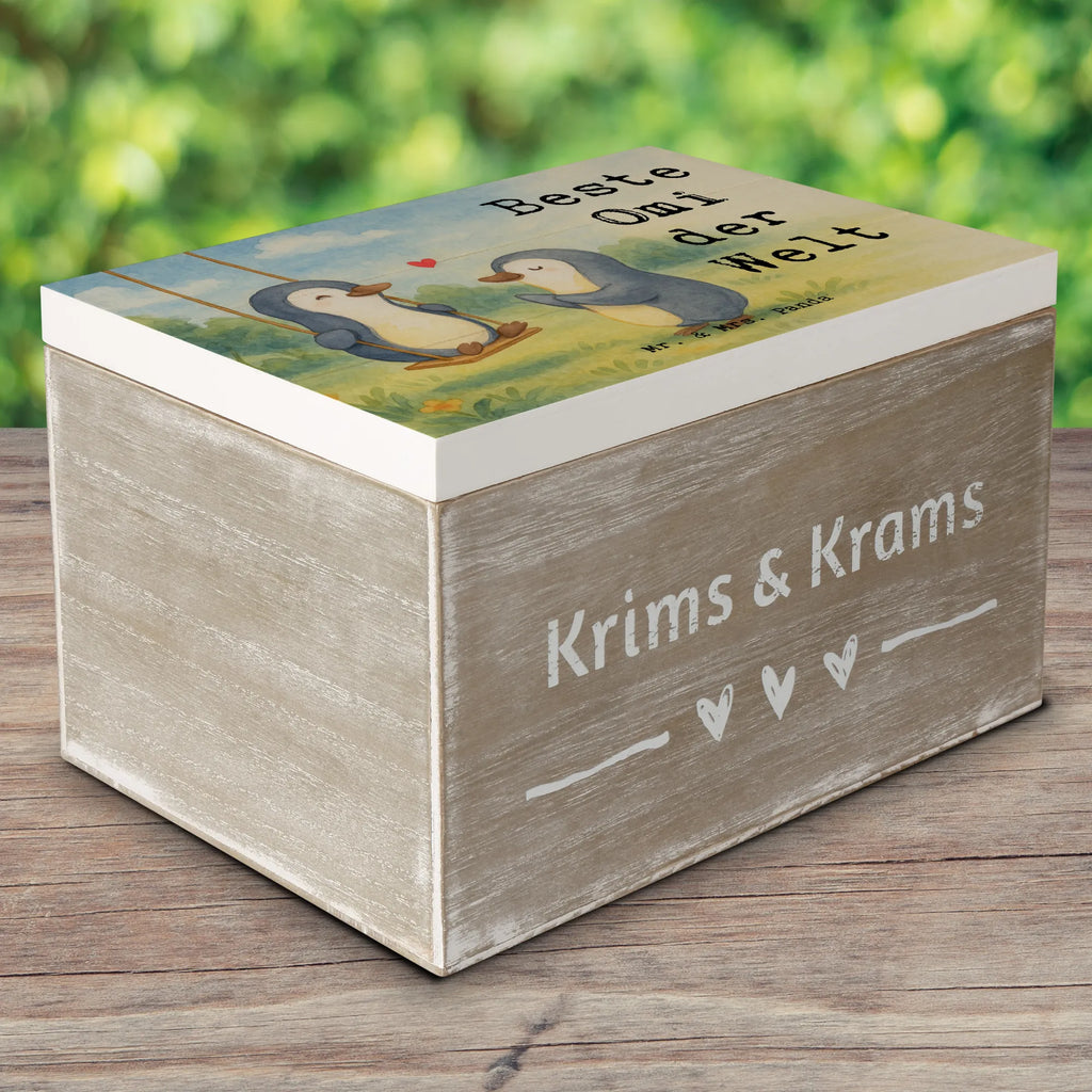 Holzkiste Pinguin Beste Omi der Welt Design Geschenkdose, Truhe, Schatulle, XXL, Dekokiste, Erinnerungskiste, Erinnerungsbox, Kiste, Aufbewahrungsbox, Schatzkiste, Geschenkbox, Holzkiste, für, Dankeschön, Geschenk, Schenken, Geburtstag, Geburtstagsgeschenk, Geschenkidee, Danke, Bedanken, Mitbringsel, Freude machen, Geschenktipp, Enkelin, Enkel, Ommi, Enkelkind, Oma, Großmama, Kleinigkeit, Omi, Omma, Großpapa, Bester, Großmutter