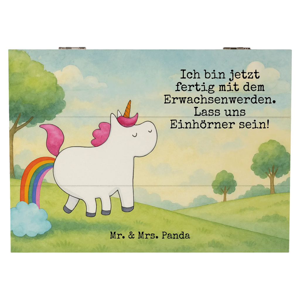 Skrzynia drewniana Jednorożec puszczać bąki Design Holzkiste, Erinnerungsbox, XXL, Geschenkbox, Schatzkiste, Erinnerungskiste, Aufbewahrungsbox, Dekokiste, Geschenkdose, Schatulle, Kiste, Truhe, Einhorn, Einhörner, Einhorn Deko, Unicorn, Glitzer, lustig, Einhornpower, Spaß, Erwachsenwerden, Freundin, Regenbogen, Pups