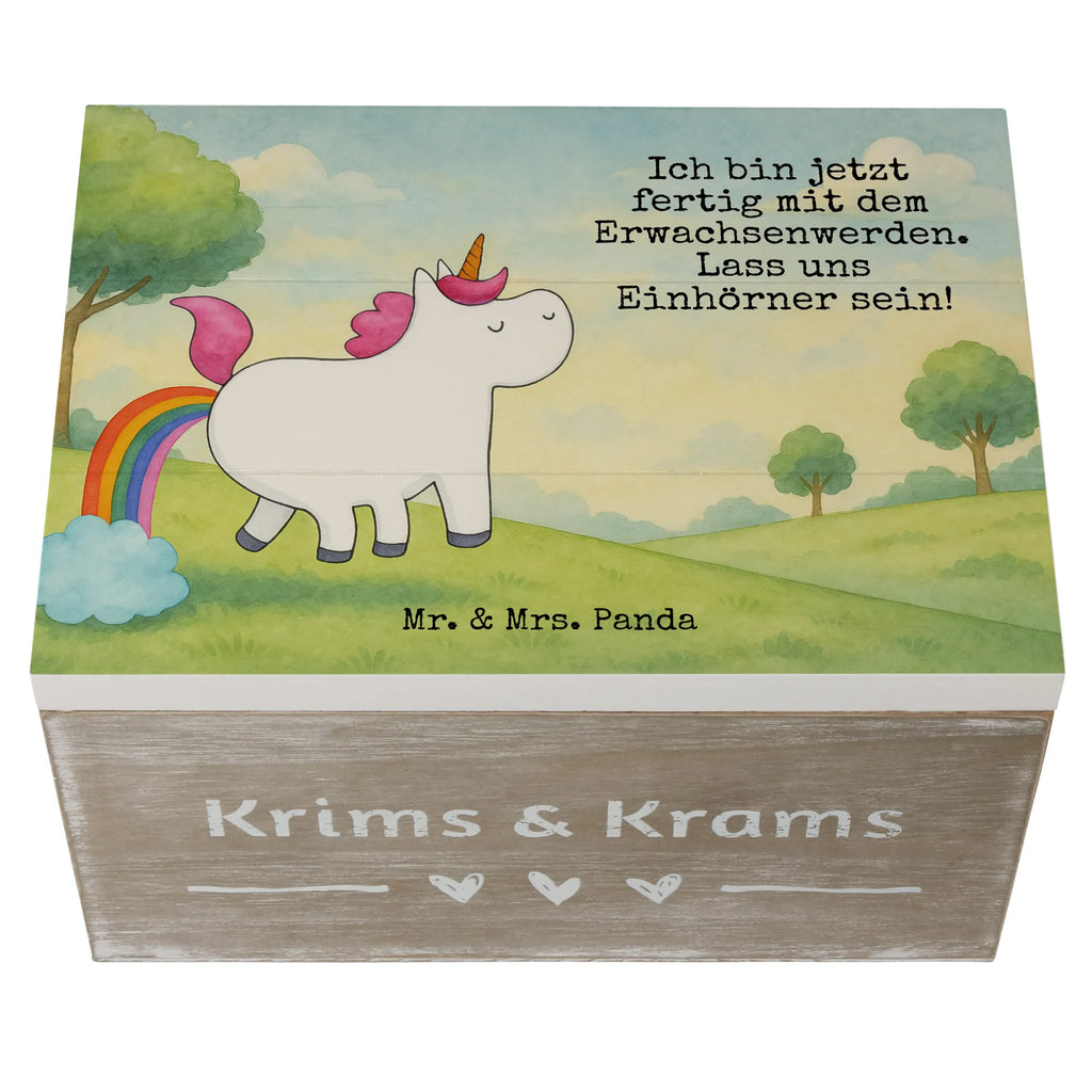 Skrzynia drewniana Jednorożec puszczać bąki Design Holzkiste, Erinnerungsbox, XXL, Geschenkbox, Schatzkiste, Erinnerungskiste, Aufbewahrungsbox, Dekokiste, Geschenkdose, Schatulle, Kiste, Truhe, Einhorn, Einhörner, Einhorn Deko, Unicorn, Glitzer, lustig, Einhornpower, Spaß, Erwachsenwerden, Freundin, Regenbogen, Pups