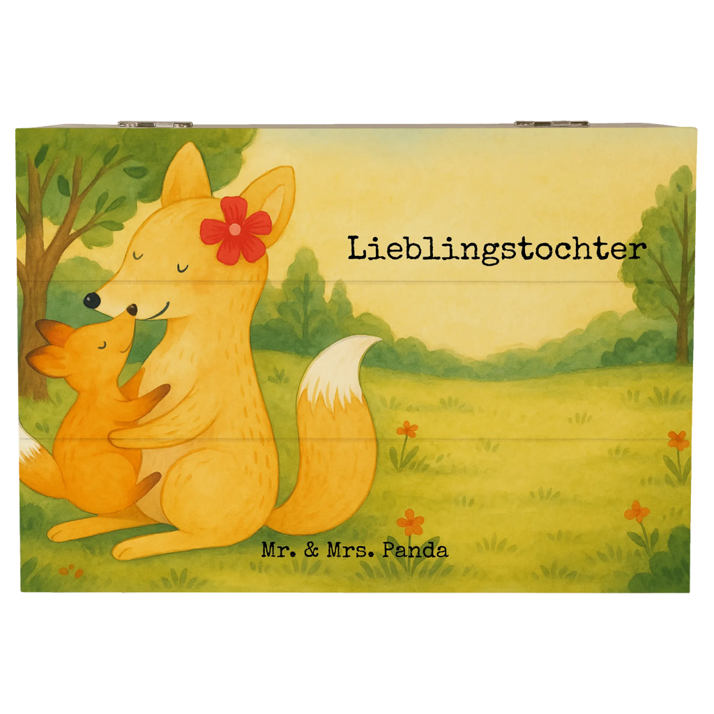 Holzkiste Fuchs Mama Design Aufbewahrungsbox, Holzkiste, Erinnerungskiste, Schatulle, Schatzkiste, Kiste, Geschenkdose, Geschenkbox, Truhe, XXL, Erinnerungsbox, Dekokiste, Familie, Vatertag, Muttertag, Bruder, Schwester, Mama, Papa, Oma, Opa, Geschenk, Mutter, Tochter, Lieblingstochter, Beste Tochter