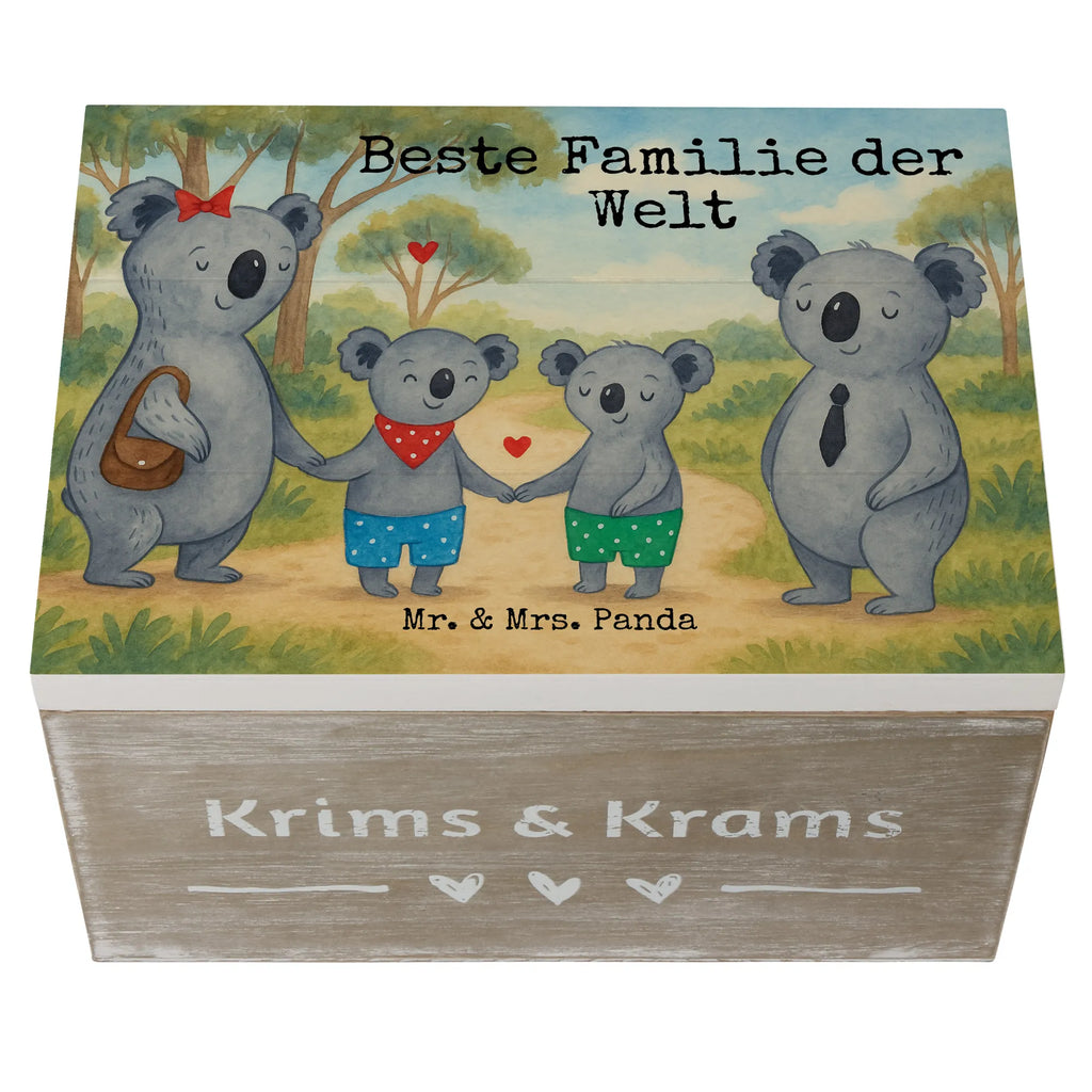Skrzynia drewniana Rodzina koali dwa Design Schatzkiste, Erinnerungskiste, Erinnerungsbox, Geschenkdose, Kiste, Holzkiste, XXL, Schatulle, Dekokiste, Aufbewahrungsbox, Geschenkbox, Truhe, Familie, Vatertag, Muttertag, Bruder, Schwester, Mama, Papa, Oma, Opa, Koalabär, Koala, beste Familie, Lieblingsfamilie, Familienzeit, Familienleben, Koalafamilie