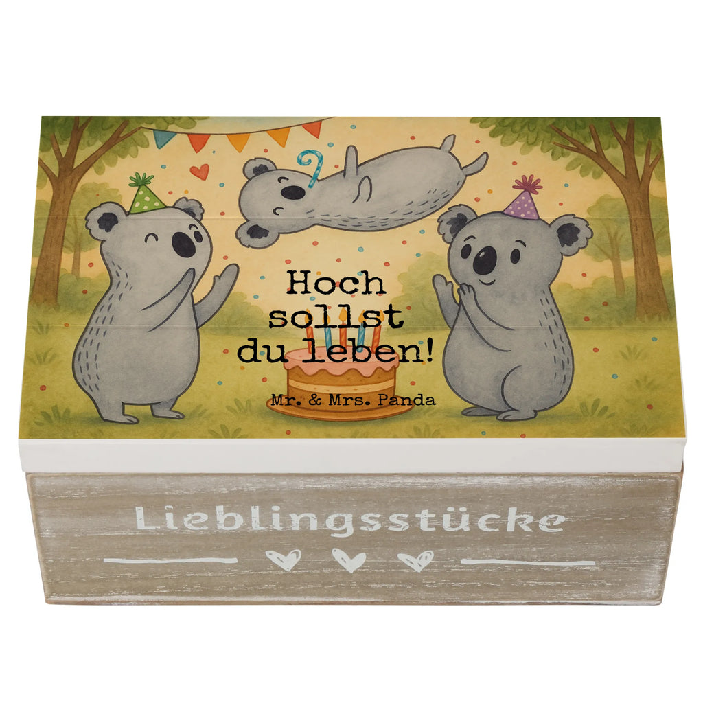 Wooden chest koalas Birthday Design Truhe, Erinnerungskiste, Erinnerungsbox, Geschenkbox, Aufbewahrungsbox, Kiste, Schatulle, Schatzkiste, XXL, Dekokiste, Holzkiste, Geschenkdose, Geburtstag, Geburtstagsgeschenk, Geschenk, Happy Birthday, Geburtstage, Koala, Geburtstagsfeier