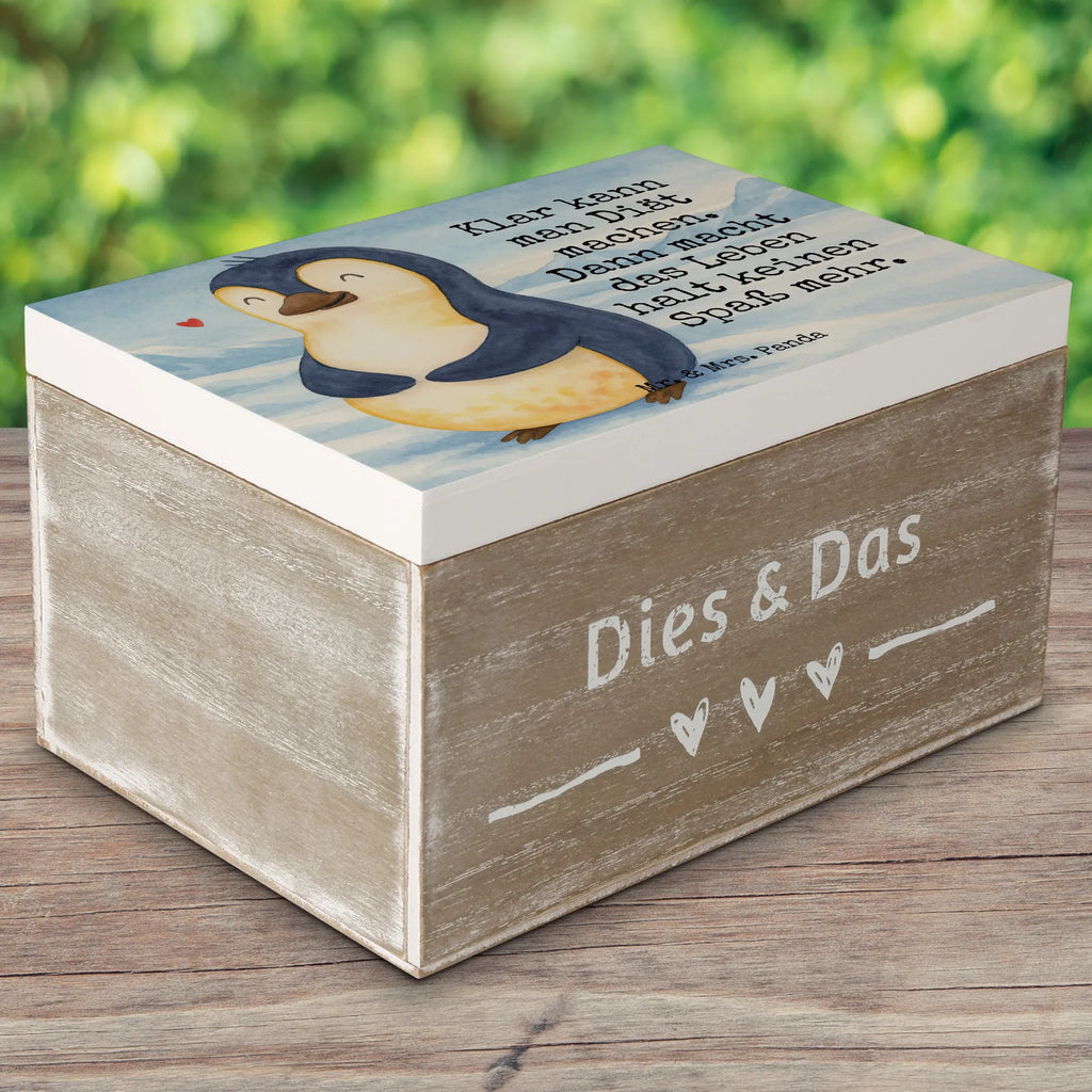 Wooden chest Penguin diet Design XXL, Geschenkbox, Erinnerungskiste, Holzkiste, Schatzkiste, Geschenkdose, Erinnerungsbox, Dekokiste, Truhe, Kiste, Aufbewahrungsbox, Schatulle, Pinguin, Gewicht, Körperliebe, Pinguine, Selbstrespekt, Abspecken, Motivation, Diät, Selbstliebe, Abnehmen