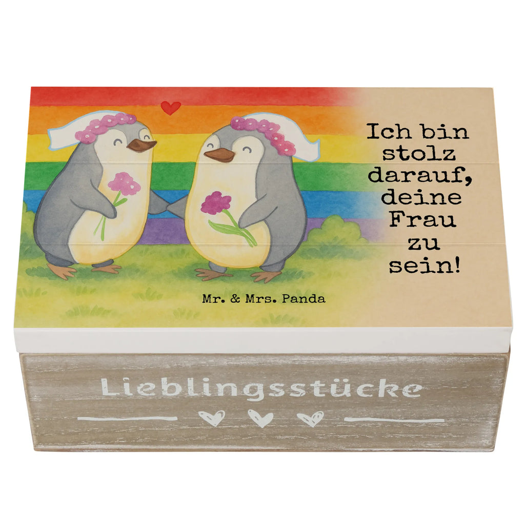 Holzkiste Pinguine Lesbian Pride Design Kiste, Schatulle, Dekokiste, Geschenkdose, Schatzkiste, Erinnerungsbox, XXL, Truhe, Holzkiste, Erinnerungskiste, Geschenkbox, Aufbewahrungsbox, Hochzeit, Hochzeitsgeschenk, Ehe, Hochzeitsfeier, Trauung, Trauungsgeschenk, Hochzeitskarte, Verlobungsfeier, Verlobungsgeschenk, Hochzeitsgeschenkideen, Hochzeitsgeschenke für Brautpaar, Gleichgeschlechtliche Hochzeit