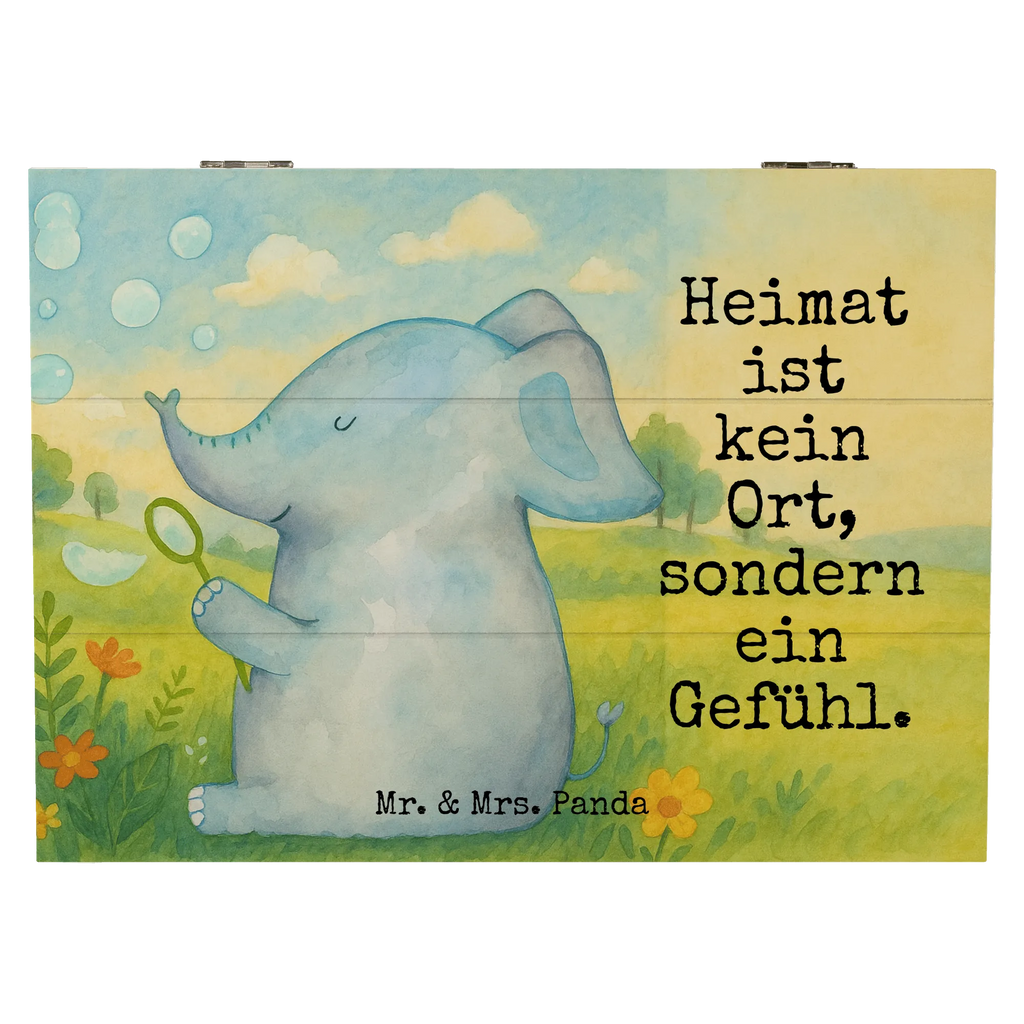 Holzkiste Elefant Seifenblasen Design Erinnerungskiste, Erinnerungsbox, Geschenkbox, Holzkiste, Dekokiste, Geschenkdose, XXL, Schatzkiste, Truhe, Kiste, Schatulle, Aufbewahrungsbox, Tiermotive, Gute Laune, lustige Sprüche, Tiere, Liebe, Liebesspruch, Heimat, Elefant, Seifenblasen, Gefühl. Daheim, Dickhäuter, Elefanten, Rüsseltier, Liebesbeweis
