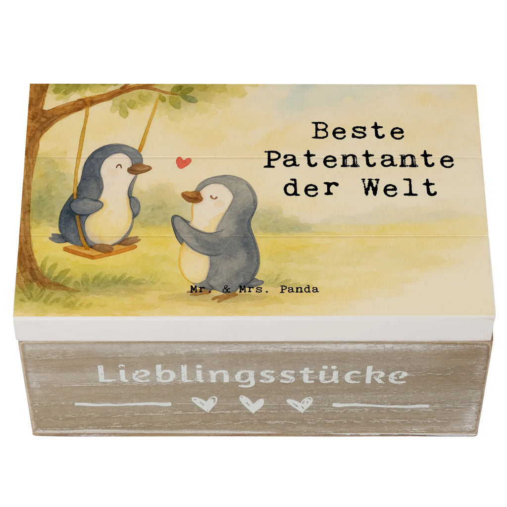 Wooden chest penguin Best godmother in the world Design Aufbewahrungsbox, Schatulle, Erinnerungskiste, XXL, Geschenkdose, Holzkiste, Erinnerungsbox, Schatzkiste, Truhe, Geschenkbox, Dekokiste, Kiste, für, Dankeschön, Geschenk, Schenken, Geburtstag, Geburtstagsgeschenk, Geschenkidee, Danke, Bedanken, Mitbringsel, Freude machen, Geschenktipp, Taufe, Familie, Neffe, Patentante, Lieblingstante, Taufpartner, Nichte, Kleinigkeit, Paten Tante