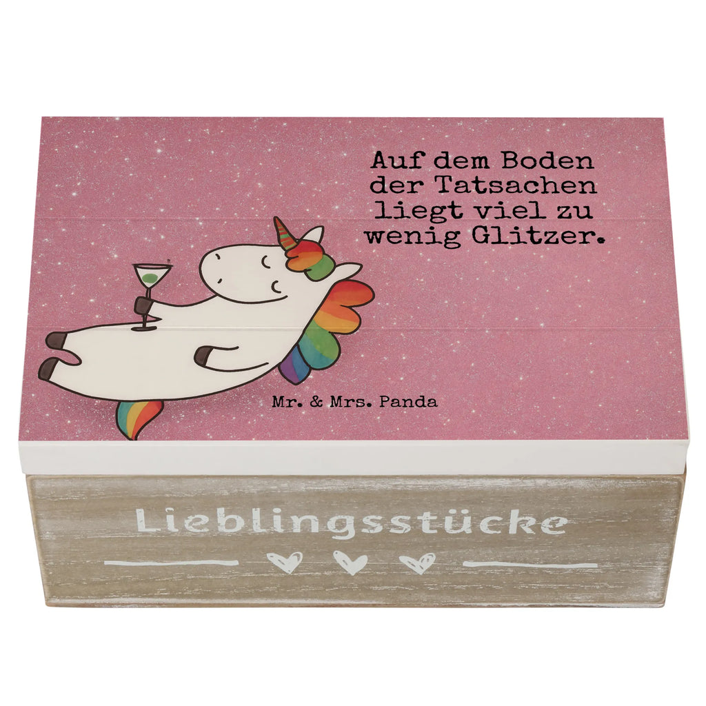 Holzkiste Einhorn Cocktail Design Erinnerungsbox, Kiste, Dekokiste, Erinnerungskiste, XXL, Truhe, Aufbewahrungsbox, Geschenkdose, Schatzkiste, Geschenkbox, Holzkiste, Schatulle, Einhorn, Einhörner, Einhorn Deko, Unicorn, lustig, witzig, Freundin, Spaß, Sekt, Cuba Libre, Rum, Glitzer, Geburtstag, Caipirinha, Party, Spruch, Feiern