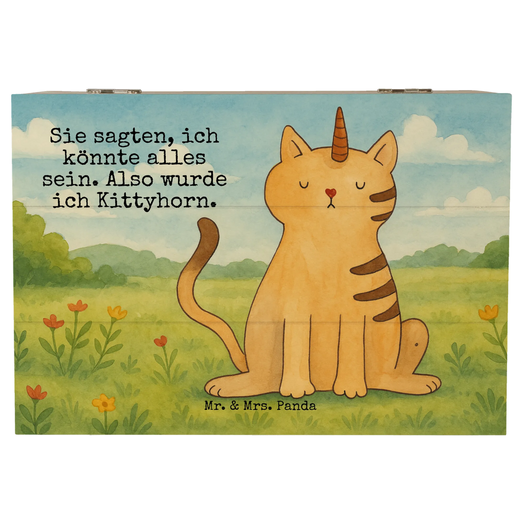 Skrzynia drewniana jednorożec kot Design Geschenkbox, Dekokiste, Schatzkiste, Aufbewahrungsbox, XXL, Erinnerungskiste, Schatulle, Holzkiste, Kiste, Geschenkdose, Truhe, Erinnerungsbox, Einhorn, Einhörner, Einhorn Deko, Unicorn, Einhornkatze, Katze, Katzer, Katzenhorn, Glitzer, Erwachsenwerden, Regenbogen, Kittyhorn, Mieze, Einhornpower