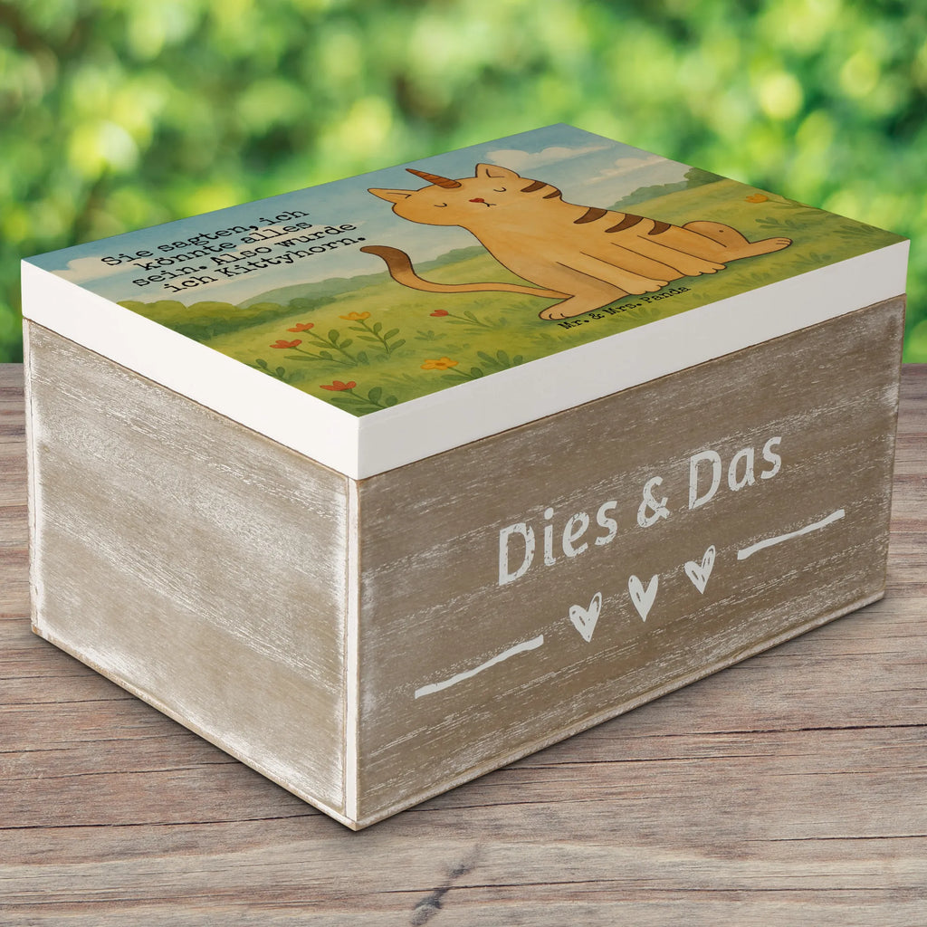 Skrzynia drewniana jednorożec kot Design Geschenkbox, Dekokiste, Schatzkiste, Aufbewahrungsbox, XXL, Erinnerungskiste, Schatulle, Holzkiste, Kiste, Geschenkdose, Truhe, Erinnerungsbox, Einhorn, Einhörner, Einhorn Deko, Unicorn, Einhornkatze, Katze, Katzer, Katzenhorn, Glitzer, Erwachsenwerden, Regenbogen, Kittyhorn, Mieze, Einhornpower