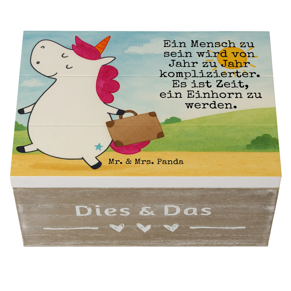 Skrzynia drewniana Jednorożec walizka Design XXL, Geschenkdose, Erinnerungskiste, Holzkiste, Geschenkbox, Schatzkiste, Dekokiste, Schatulle, Aufbewahrungsbox, Truhe, Erinnerungsbox, Kiste, Einhorn, Einhörner, Einhorn Deko, Unicorn, Abenteuer, Gepäck, witzig, Koffer, Kind, lustig, albern, Spaß, Reise, Verreisen, Erwachsen, unicorn
