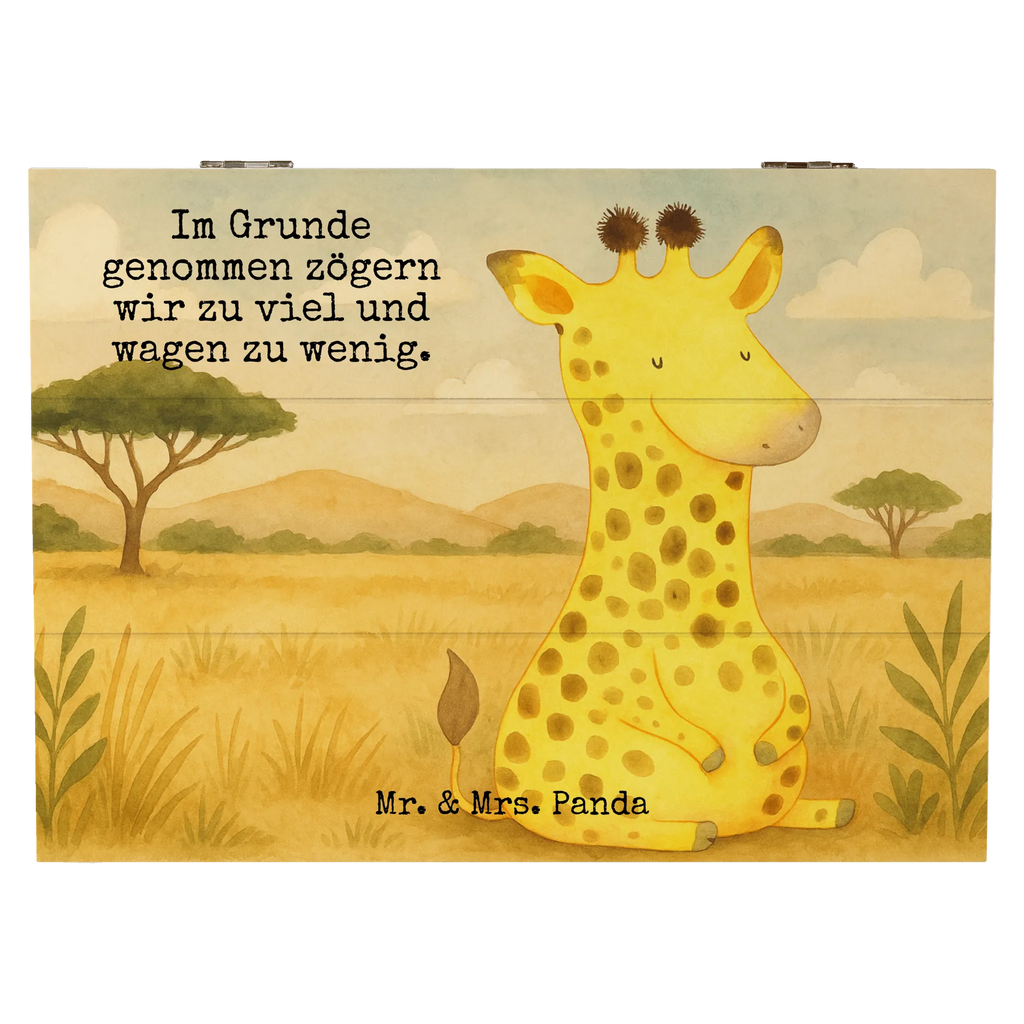 Wooden chest giraffe Satisfied Design Kiste, XXL, Schatzkiste, Geschenkbox, Erinnerungskiste, Dekokiste, Aufbewahrungsbox, Schatulle, Holzkiste, Geschenkdose, Truhe, Erinnerungsbox, Afrika, Wildtiere, Glück, Giraffe, Abenteuer, Zufrieden