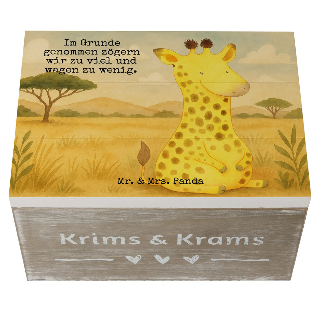 Wooden chest giraffe Satisfied Design Kiste, XXL, Schatzkiste, Geschenkbox, Erinnerungskiste, Dekokiste, Aufbewahrungsbox, Schatulle, Holzkiste, Geschenkdose, Truhe, Erinnerungsbox, Afrika, Wildtiere, Glück, Giraffe, Abenteuer, Zufrieden