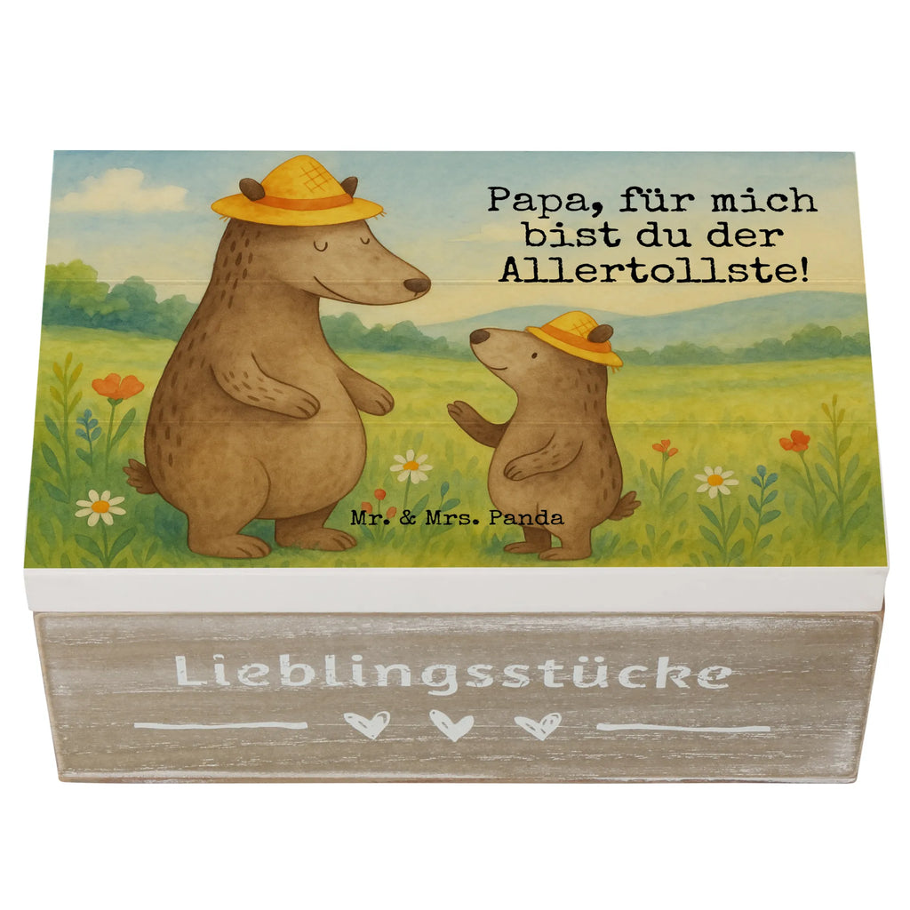 Holzkiste Bären mit Hut Design Schatzkiste, Erinnerungsbox, Erinnerungskiste, Geschenkdose, Schatulle, Geschenkbox, Truhe, Aufbewahrungsbox, Kiste, Dekokiste, XXL, Holzkiste, Familie, Vatertag, Muttertag, Bruder, Schwester, Mama, Papa, Oma, Opa, Vorbild, Söhne, Kind, Daddy, Paps, Vater, Family, Kinder, Bär, Lieblingsmensch, Sohn, Papi, Vater-Sohn, Dad, Bären