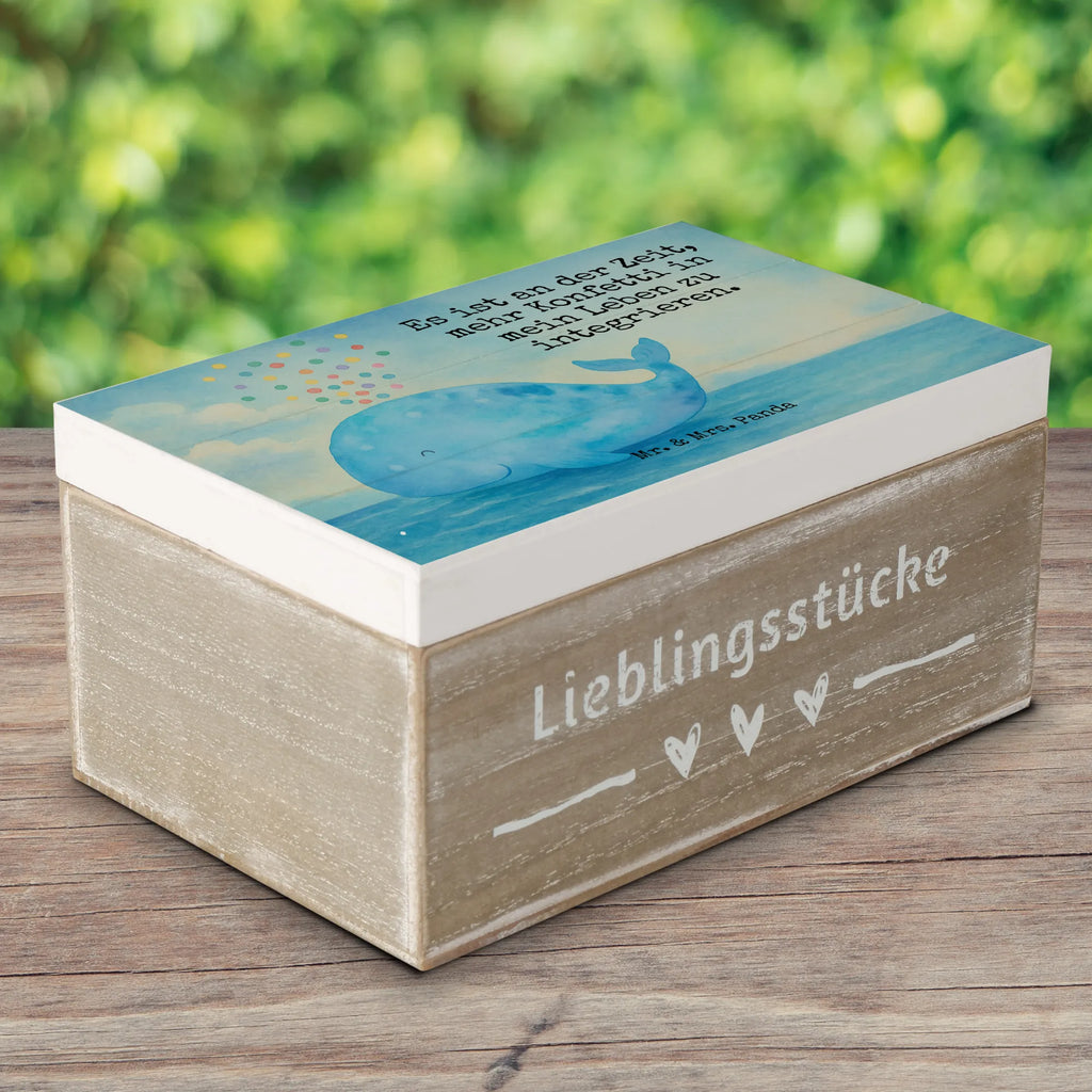 Holzkiste Wal Konfetti Design Erinnerungsbox, Holzkiste, Truhe, Erinnerungskiste, XXL, Geschenkdose, Dekokiste, Kiste, Schatulle, Geschenkbox, Schatzkiste, Aufbewahrungsbox, Meerestiere, Meer, Urlaub, Diät, Wal, Motivation, Abnehmen, Trennung, Neustart, Konfetti, Neuanfang, Geburtstag, Wale, Lebensabschnitt