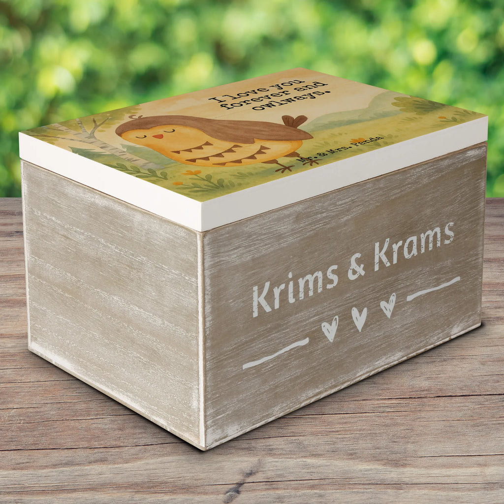Holzkiste Eule Zufrieden Design XXL, Geschenkdose, Holzkiste, Erinnerungskiste, Geschenkbox, Aufbewahrungsbox, Truhe, Kiste, Schatzkiste, Erinnerungsbox, Schatulle, Dekokiste, Eule, Geschenk Hochzeitstag, Spruch schön, Romantisch, Eule Spruch, Eule deko, Liebe Spruch, Owl, Wortspiel lustig