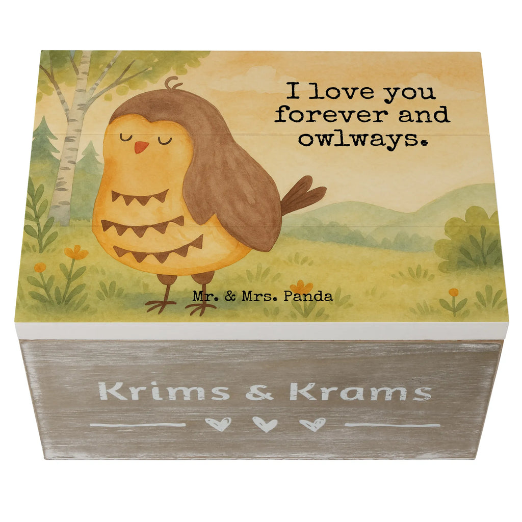 Holzkiste Eule Zufrieden Design XXL, Geschenkdose, Holzkiste, Erinnerungskiste, Geschenkbox, Aufbewahrungsbox, Truhe, Kiste, Schatzkiste, Erinnerungsbox, Schatulle, Dekokiste, Eule, Geschenk Hochzeitstag, Spruch schön, Romantisch, Eule Spruch, Eule deko, Liebe Spruch, Owl, Wortspiel lustig