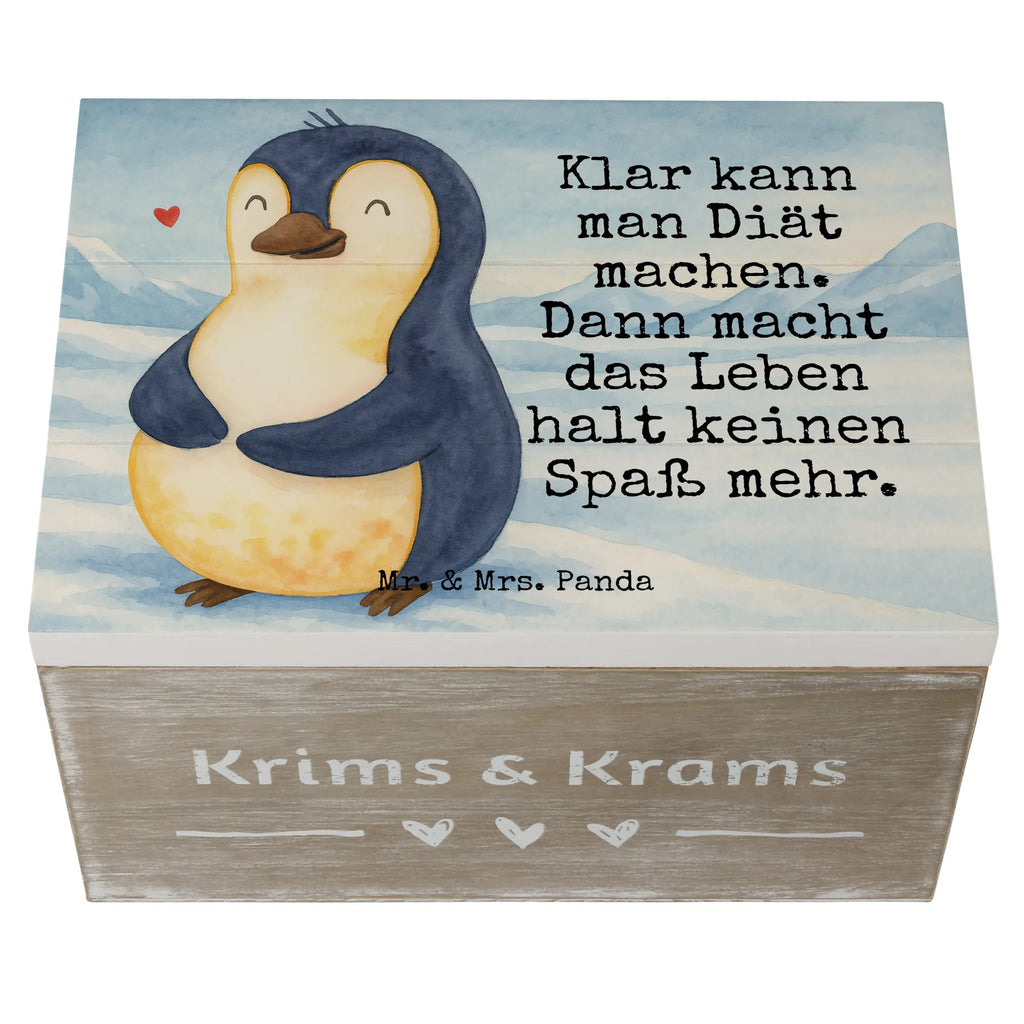 Wooden chest Penguin diet Design XXL, Geschenkbox, Erinnerungskiste, Holzkiste, Schatzkiste, Geschenkdose, Erinnerungsbox, Dekokiste, Truhe, Kiste, Aufbewahrungsbox, Schatulle, Pinguin, Gewicht, Körperliebe, Pinguine, Selbstrespekt, Abspecken, Motivation, Diät, Selbstliebe, Abnehmen