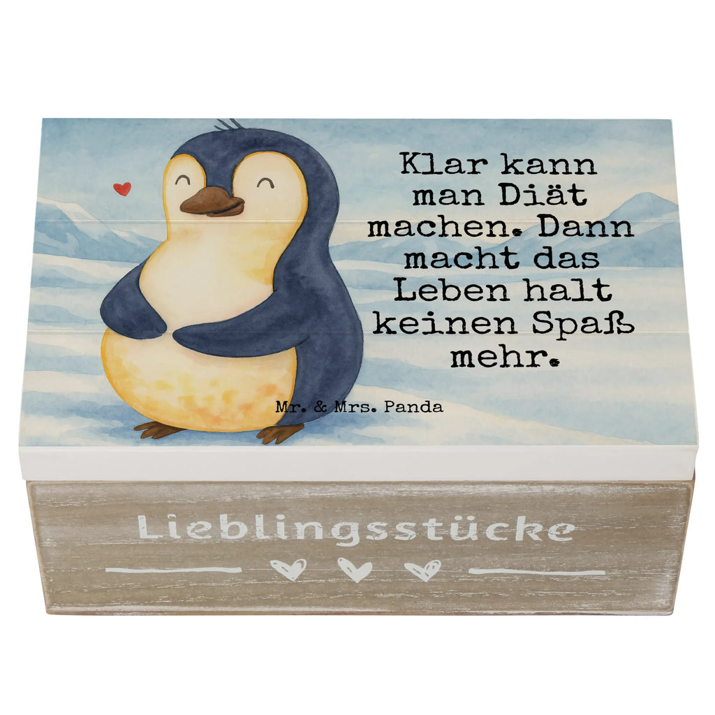 Wooden chest Penguin diet Design XXL, Geschenkbox, Erinnerungskiste, Holzkiste, Schatzkiste, Geschenkdose, Erinnerungsbox, Dekokiste, Truhe, Kiste, Aufbewahrungsbox, Schatulle, Pinguin, Gewicht, Körperliebe, Pinguine, Selbstrespekt, Abspecken, Motivation, Diät, Selbstliebe, Abnehmen