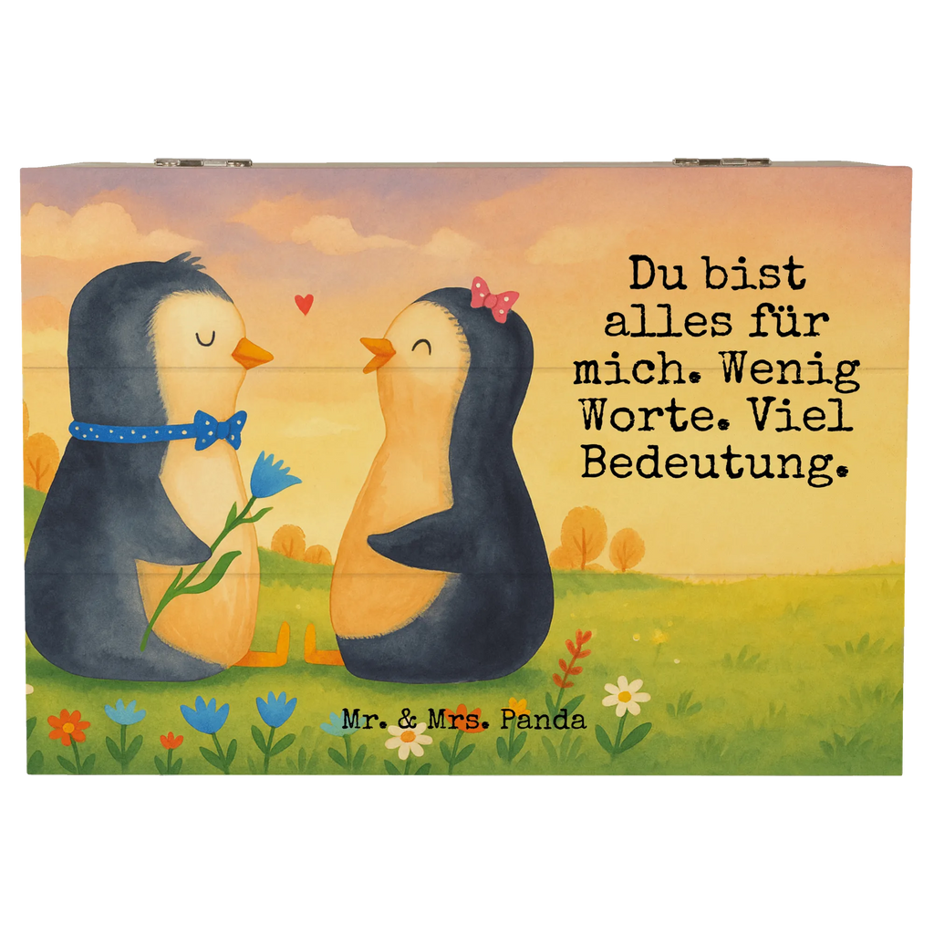 Skrzynia drewniana Pingwin para Design Geschenkdose, Truhe, Geschenkbox, XXL, Dekokiste, Schatulle, Schatzkiste, Aufbewahrungsbox, Kiste, Holzkiste, Erinnerungskiste, Erinnerungsbox, Pinguin, große Liebe, Liebesbeweis, Liebe, Hochzeitstag, Traumpaar, Hochzeit, Liebesgeschenk, Liebespaar, Hochzeitsgeschenk, Pinguine, Jahrestag, Verlobung
