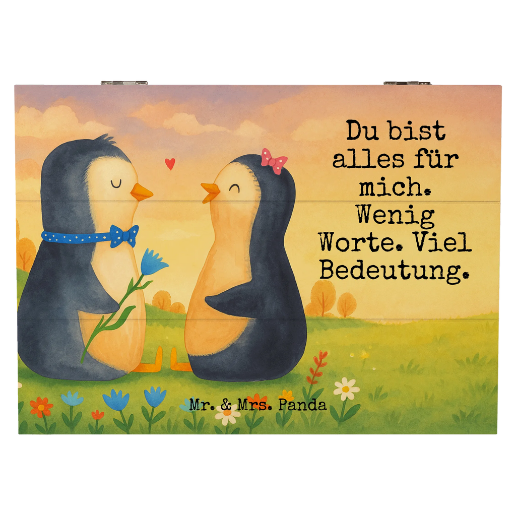 Skrzynia drewniana Pingwin para Design Geschenkdose, Truhe, Geschenkbox, XXL, Dekokiste, Schatulle, Schatzkiste, Aufbewahrungsbox, Kiste, Holzkiste, Erinnerungskiste, Erinnerungsbox, Pinguin, große Liebe, Liebesbeweis, Liebe, Hochzeitstag, Traumpaar, Hochzeit, Liebesgeschenk, Liebespaar, Hochzeitsgeschenk, Pinguine, Jahrestag, Verlobung
