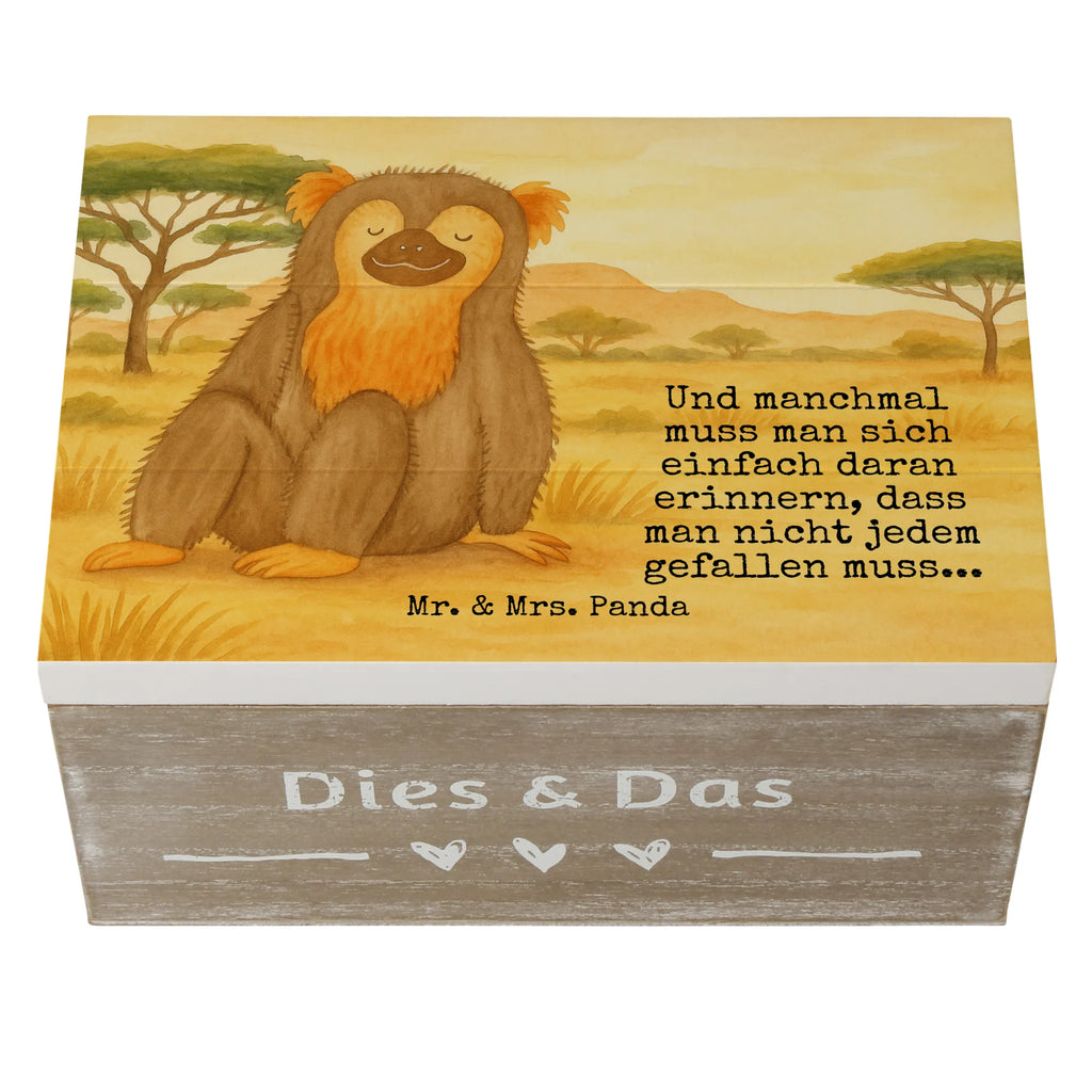 Holzkiste Affe Design Erinnerungskiste, Geschenkbox, Erinnerungsbox, Schatulle, Truhe, Holzkiste, Aufbewahrungsbox, Dekokiste, Schatzkiste, XXL, Geschenkdose, Kiste, Afrika, Wildtiere, Liebe, Motivation, Affen, Affe, Selbstliebe, Selbstachtung, Selbstbewusstsein, Respekt, Selfcare, Äffchen