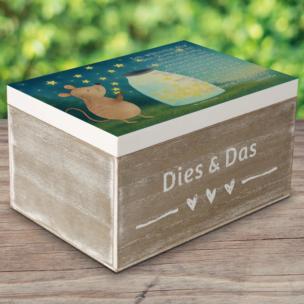 Skrzynia drewniana mysz Gwiazdy Design Geschenkbox, Aufbewahrungsbox, Schatzkiste, XXL, Geschenkdose, Dekokiste, Erinnerungskiste, Truhe, Holzkiste, Kiste, Schatulle, Erinnerungsbox, Tiermotive, Gute Laune, lustige Sprüche, Tiere, Taufgeschenk, Geburtstag, Schwangerschaft, Wunsch, Träume, Hoffnung, Kindergeburtstag, erstes Kind, Kind, Maus, Sterne, Taufe, Geburt