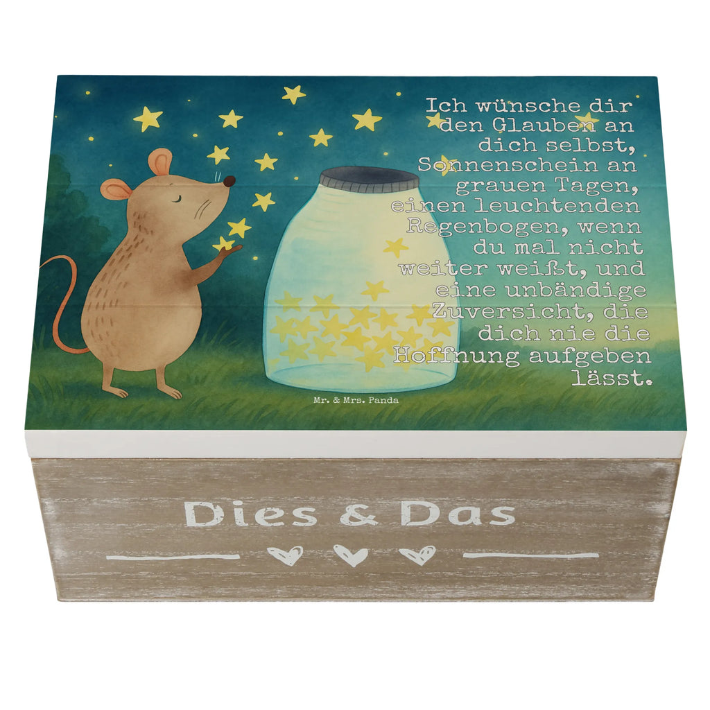 Skrzynia drewniana mysz Gwiazdy Design Geschenkbox, Aufbewahrungsbox, Schatzkiste, XXL, Geschenkdose, Dekokiste, Erinnerungskiste, Truhe, Holzkiste, Kiste, Schatulle, Erinnerungsbox, Tiermotive, Gute Laune, lustige Sprüche, Tiere, Taufgeschenk, Geburtstag, Schwangerschaft, Wunsch, Träume, Hoffnung, Kindergeburtstag, erstes Kind, Kind, Maus, Sterne, Taufe, Geburt