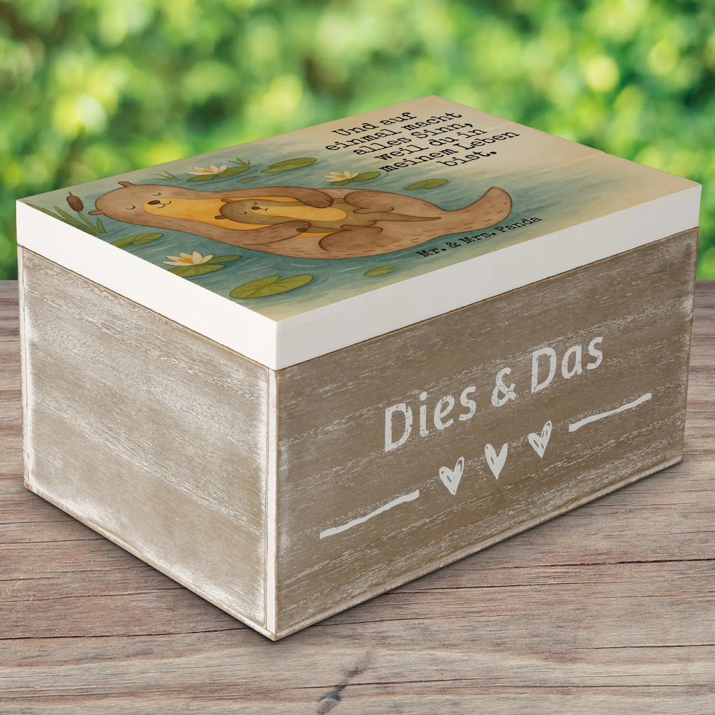 Skrzynia drewniana wydra dziecko Design Erinnerungskiste, Erinnerungsbox, Schatulle, Geschenkdose, Kiste, Holzkiste, XXL, Aufbewahrungsbox, Schatzkiste, Truhe, Geschenkbox, Dekokiste, Otter, Fischotter, Seeotter, Otter Seeotter See Otter
