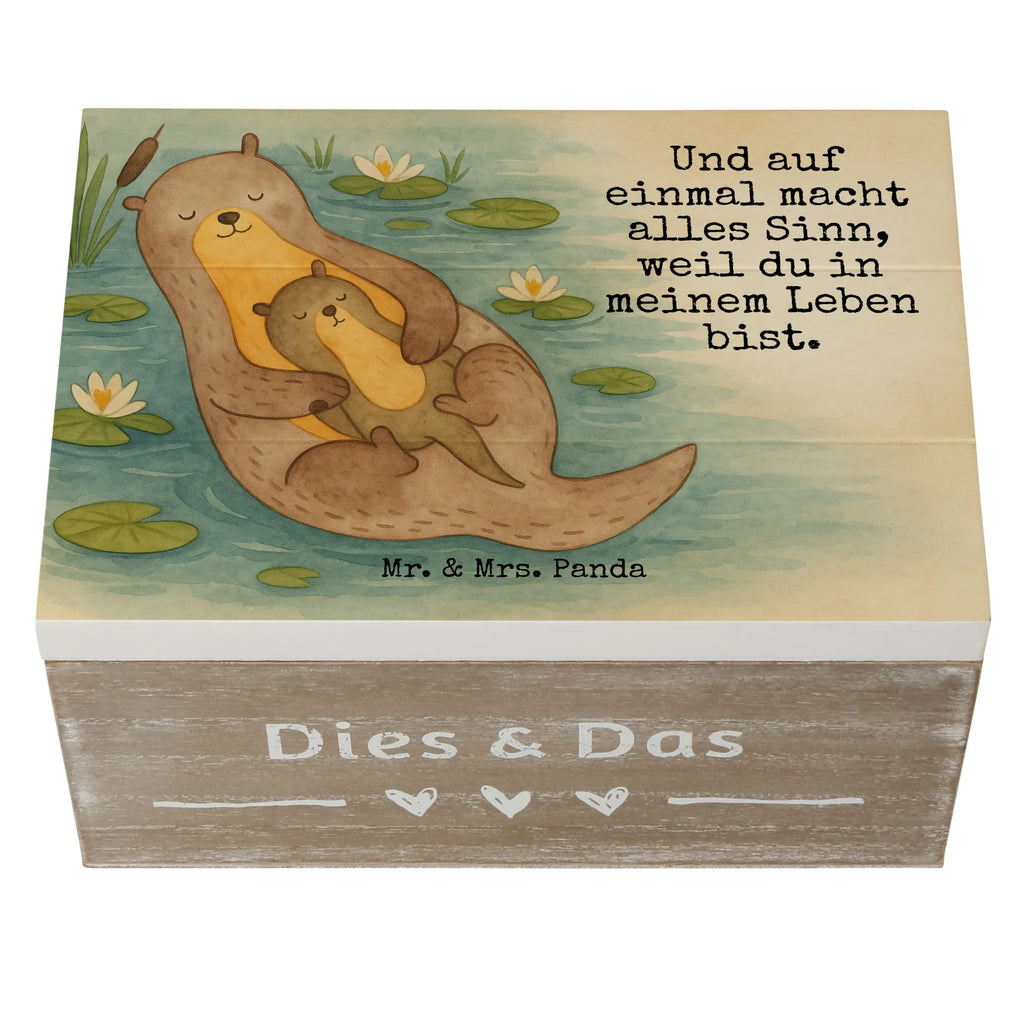 Skrzynia drewniana wydra dziecko Design Erinnerungskiste, Erinnerungsbox, Schatulle, Geschenkdose, Kiste, Holzkiste, XXL, Aufbewahrungsbox, Schatzkiste, Truhe, Geschenkbox, Dekokiste, Otter, Fischotter, Seeotter, Otter Seeotter See Otter