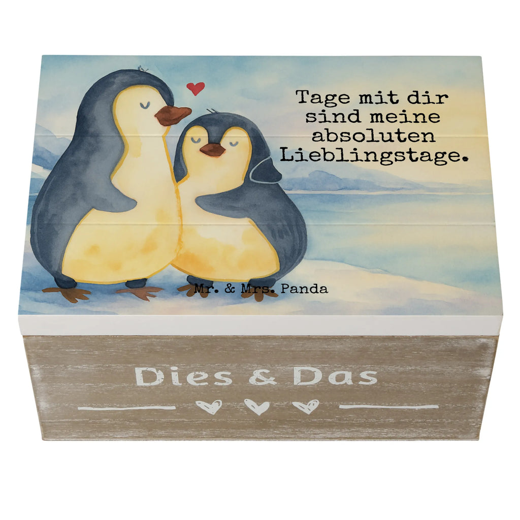 Skrzynia drewniana Pingwin przytulać Design Erinnerungsbox, Schatzkiste, Truhe, Geschenkdose, Geschenkbox, Dekokiste, Holzkiste, Kiste, Schatulle, XXL, Erinnerungskiste, Aufbewahrungsbox, Pinguin, Liebespaar, Hochzeitstag, Verlobung, Hochzeitsgeschenk, Liebe, Liebesbeweis, Liebesgeschenk, Jahrestag, Hochzeit