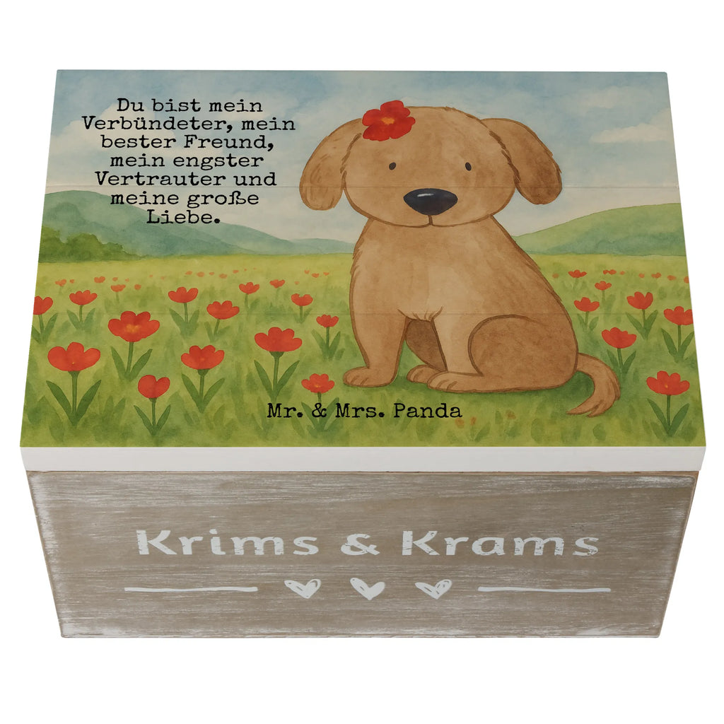 Skrzynia drewniana pies Dama Design Erinnerungsbox, Erinnerungskiste, Geschenkbox, Geschenkdose, Schatzkiste, Truhe, XXL, Kiste, Schatulle, Aufbewahrungsbox, Holzkiste, Dekokiste, Hund, Hundemotiv, Haustier, Hunderasse, Tierliebhaber, Hundebesitzer, Sprüche, Hundeglück, Hunde, Liebe, Hundeliebe, Frauchen