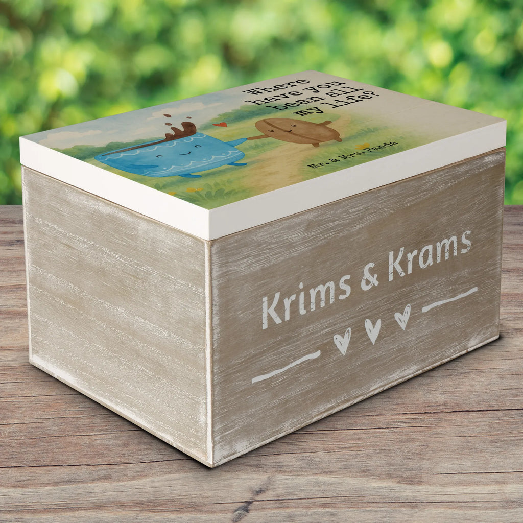 Wooden chest Coffee Bean Design XXL, Holzkiste, Truhe, Geschenkdose, Kiste, Schatzkiste, Erinnerungskiste, Schatulle, Aufbewahrungsbox, Erinnerungsbox, Dekokiste, Geschenkbox, Tiermotive, Gute Laune, lustige Sprüche, Tiere, Kaffee, Zufriedenheit, Kaffeebohne, Genuss, Glück