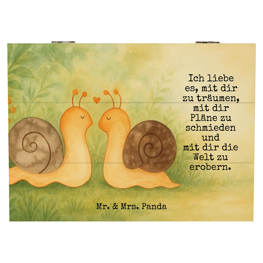 Skrzynia drewniana Miłość ślimaków Design Schatzkiste, Erinnerungsbox, Holzkiste, Geschenkbox, Erinnerungskiste, Schatulle, Dekokiste, Kiste, Aufbewahrungsbox, Geschenkdose, Truhe, XXL, Liebe, Partner, Freund, Freundin, Ehemann, Ehefrau, Heiraten, Verlobung, Heiratsantrag, Liebesgeschenk, Jahrestag, Hocheitstag