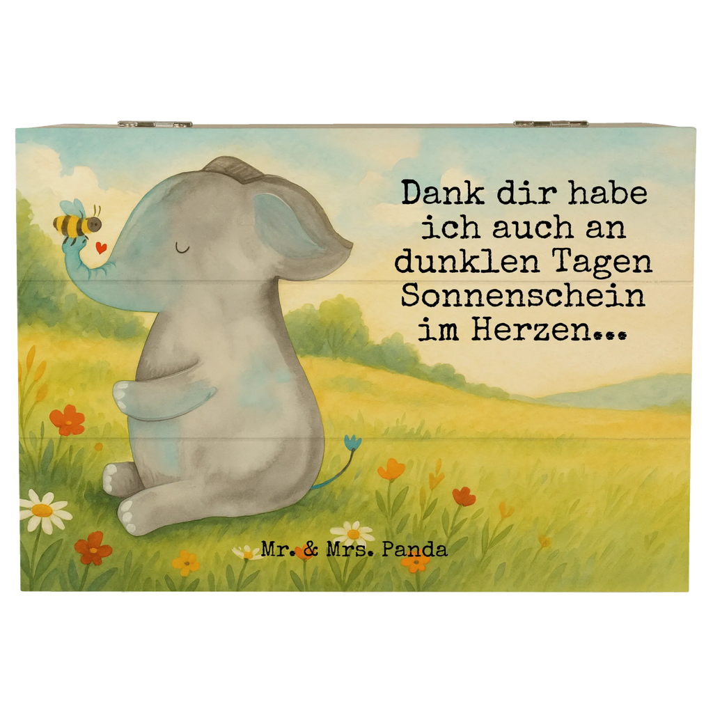 Holzkiste Elefant Biene Design Schatulle, Erinnerungsbox, Truhe, Holzkiste, Aufbewahrungsbox, Erinnerungskiste, Kiste, Dekokiste, XXL, Geschenkdose, Schatzkiste, Geschenkbox, Tiermotive, Gute Laune, lustige Sprüche, Tiere, Jahrestag, Heiratsantrag, Hochzeitsgeschenk, Elefant, Liebesgeschenk, Liebesbeweis, Biene, Liebe, Liebesspruch