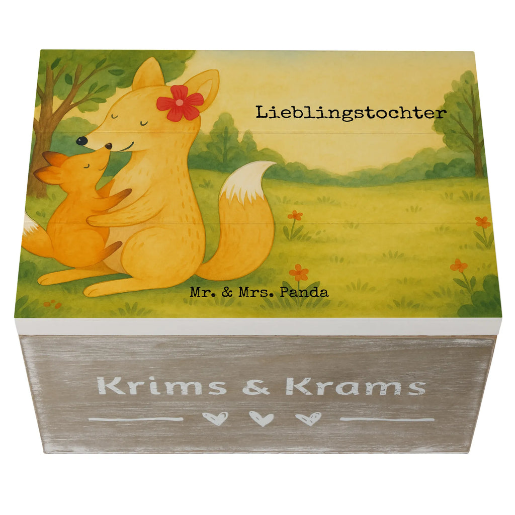 Holzkiste Fuchs Mama Design Aufbewahrungsbox, Holzkiste, Erinnerungskiste, Schatulle, Schatzkiste, Kiste, Geschenkdose, Geschenkbox, Truhe, XXL, Erinnerungsbox, Dekokiste, Familie, Vatertag, Muttertag, Bruder, Schwester, Mama, Papa, Oma, Opa, Geschenk, Mutter, Tochter, Lieblingstochter, Beste Tochter