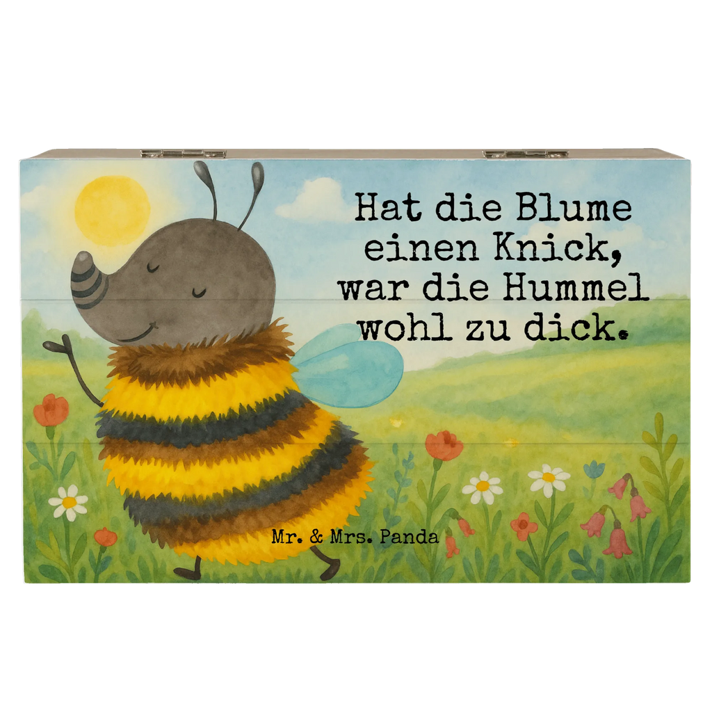 Holzkiste Hummel flauschig Design Holzkiste, Schatulle, Geschenkdose, XXL, Erinnerungsbox, Dekokiste, Aufbewahrungsbox, Truhe, Kiste, Geschenkbox, Erinnerungskiste, Schatzkiste, Tiermotive, Gute Laune, lustige Sprüche, Tiere, Natur, Hummel, Blume, Biene, Flauschig