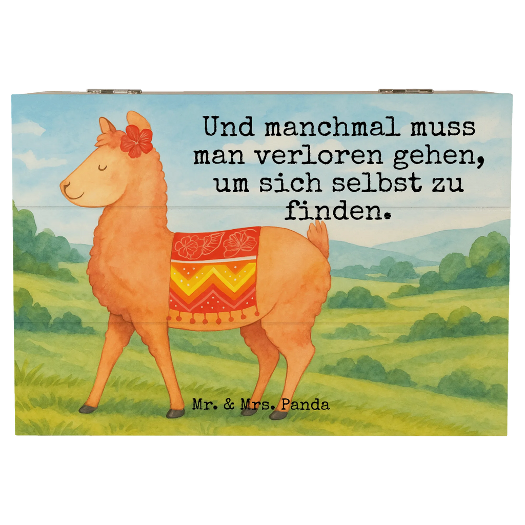 Holzkiste Alpaka Stolz Design XXL, Dekokiste, Geschenkdose, Erinnerungsbox, Schatzkiste, Truhe, Erinnerungskiste, Schatulle, Aufbewahrungsbox, Holzkiste, Kiste, Geschenkbox, Alpaka, Lama