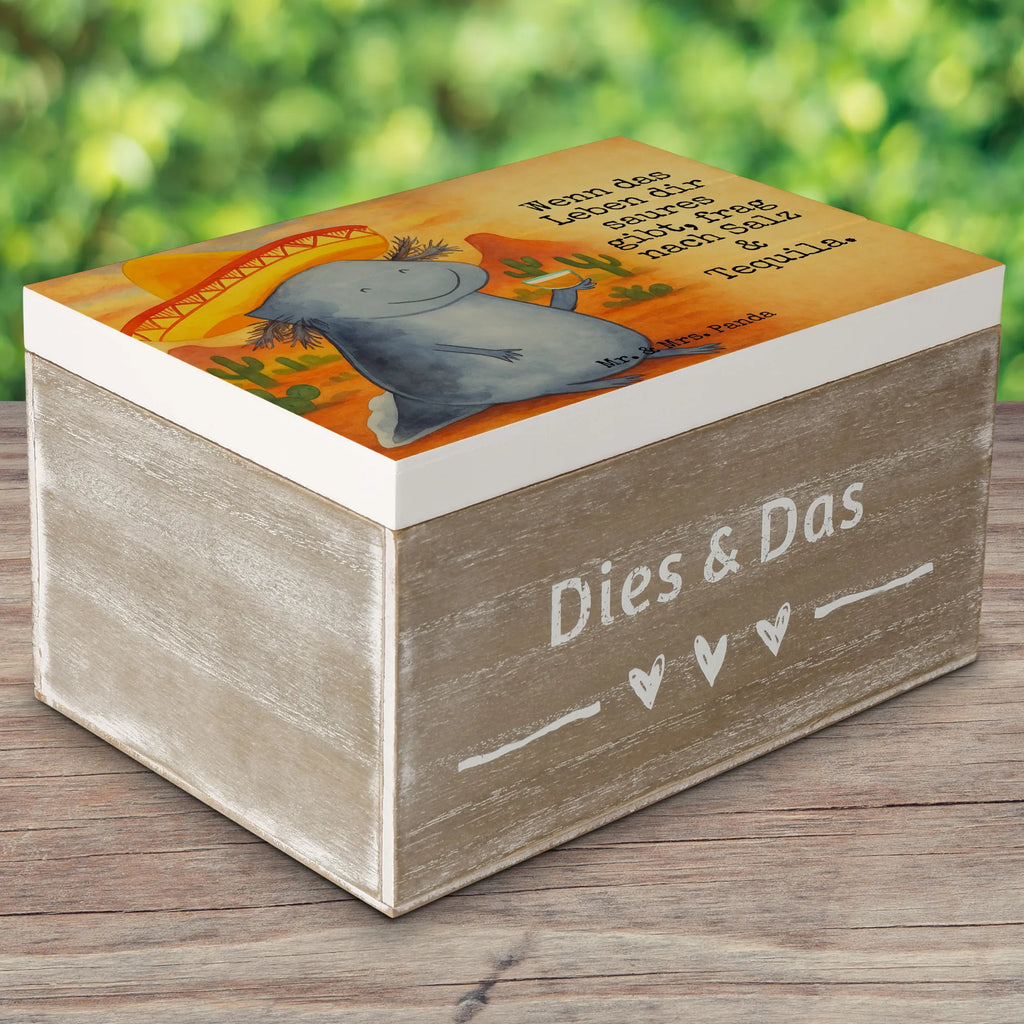 Holzkiste Axolotl Tequila Design Dekokiste, Erinnerungskiste, Geschenkbox, Schatzkiste, Truhe, Kiste, Schatulle, Geschenkdose, Aufbewahrungsbox, Erinnerungsbox, XXL, Holzkiste, Axolotl, Molch, Lurche, Feuerdrache, Schwanzlurch, Mexiko, Sombrero, Zitrone, Lurch, Tequila, Feuersalamander, Axolot, Spruch, Motivation, Mexico