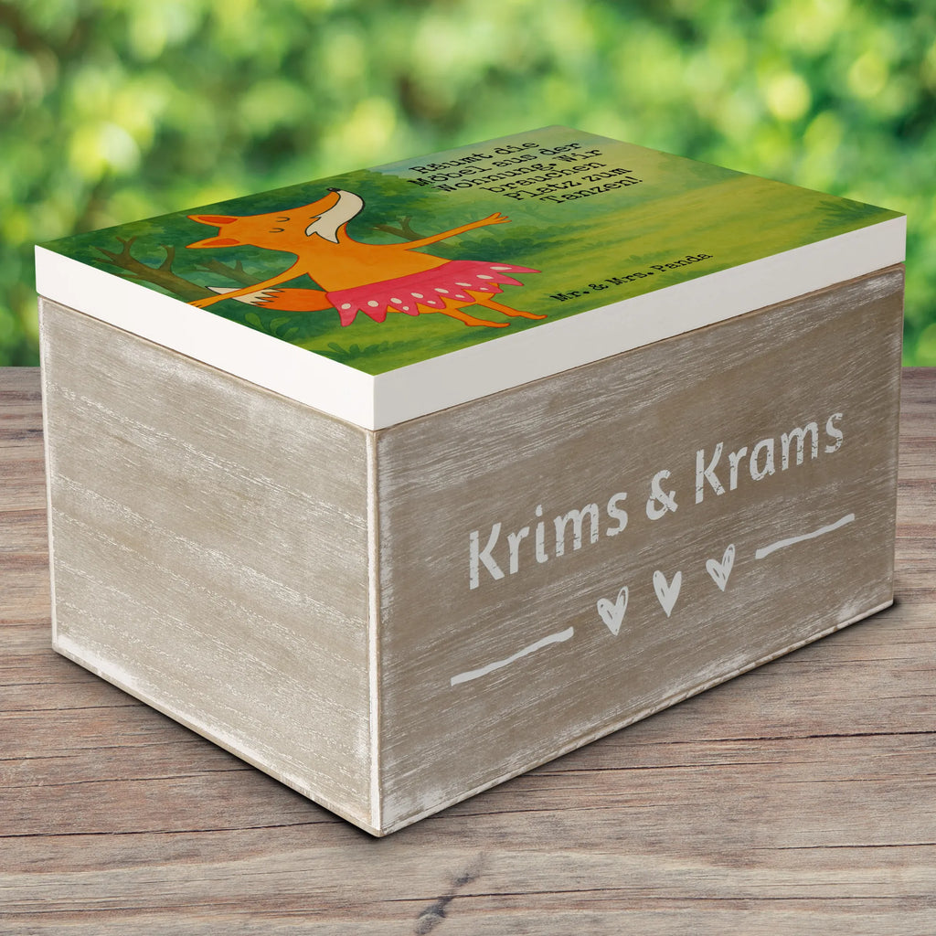 Holzkiste Fuchs Ballerina Design Truhe, Schatulle, Schatzkiste, Geschenkdose, Kiste, Geschenkbox, Aufbewahrungsbox, Holzkiste, XXL, Erinnerungsbox, Dekokiste, Erinnerungskiste, Fuchs, Füchse, Füchsin, Tänzerin, Fuchs Spruch, Geburtstag, Einladung, Ballerina, Ballett, Party, Tanzen