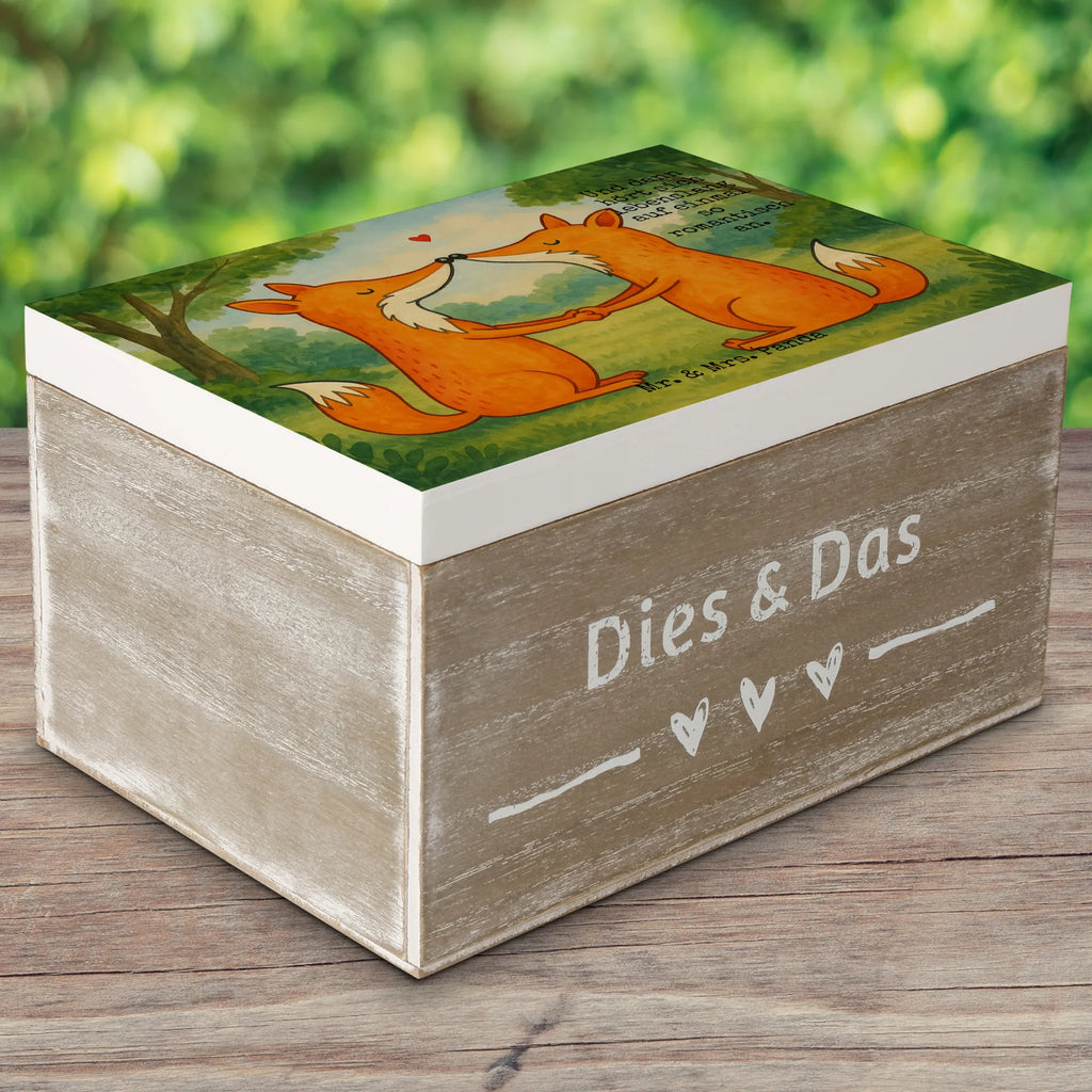 Wooden chest foxes Love Design Schatzkiste, Dekokiste, XXL, Geschenkbox, Erinnerungsbox, Aufbewahrungsbox, Geschenkdose, Schatulle, Kiste, Truhe, Erinnerungskiste, Holzkiste, Fuchs, Liebespaar, Ehemann, Füchse, Verlobte, Freundin, Partner, Ehefrau, Ehe, Liebesbeweis, Paar, Fox, Liebe, Freund