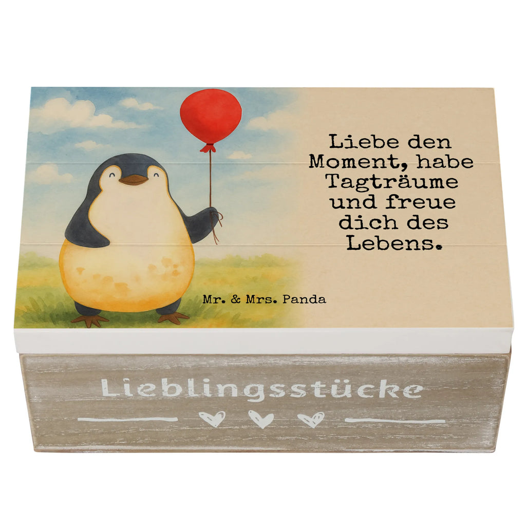 Skrzynia drewniana pingwin balon Design Truhe, Holzkiste, Aufbewahrungsbox, Kiste, Dekokiste, Erinnerungsbox, Geschenkbox, Schatzkiste, Erinnerungskiste, XXL, Geschenkdose, Schatulle, Pinguin, Geschenkidee, beste Freundin, Tagträume, Pinguine, Neustart, Lebenslust, neues Leben, Luftballon, Motivation, Liebe, Glück, Geschenk Freundin