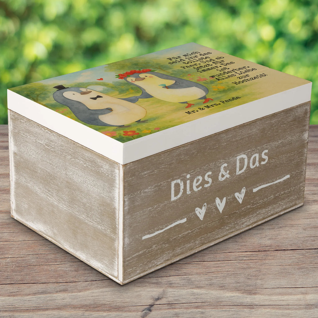 Holzkiste Hochzeit Pinguin Design Aufbewahrungsbox, Geschenkbox, Geschenkdose, Dekokiste, Holzkiste, Kiste, XXL, Schatzkiste, Erinnerungsbox, Schatulle, Truhe, Erinnerungskiste, Hochzeit, Hochzeitsgeschenk, Ehe, Hochzeitsfeier, Trauung, Trauungsgeschenk, Hochzeitskarte, Verlobungsfeier, Verlobungsgeschenk, Hochzeitsgeschenkideen, Hochzeitsgeschenke für Brautpaar, Pinguin, Hochzeitstag, geschenkidee Hochzeit, Gastgeschenk, Pinguine