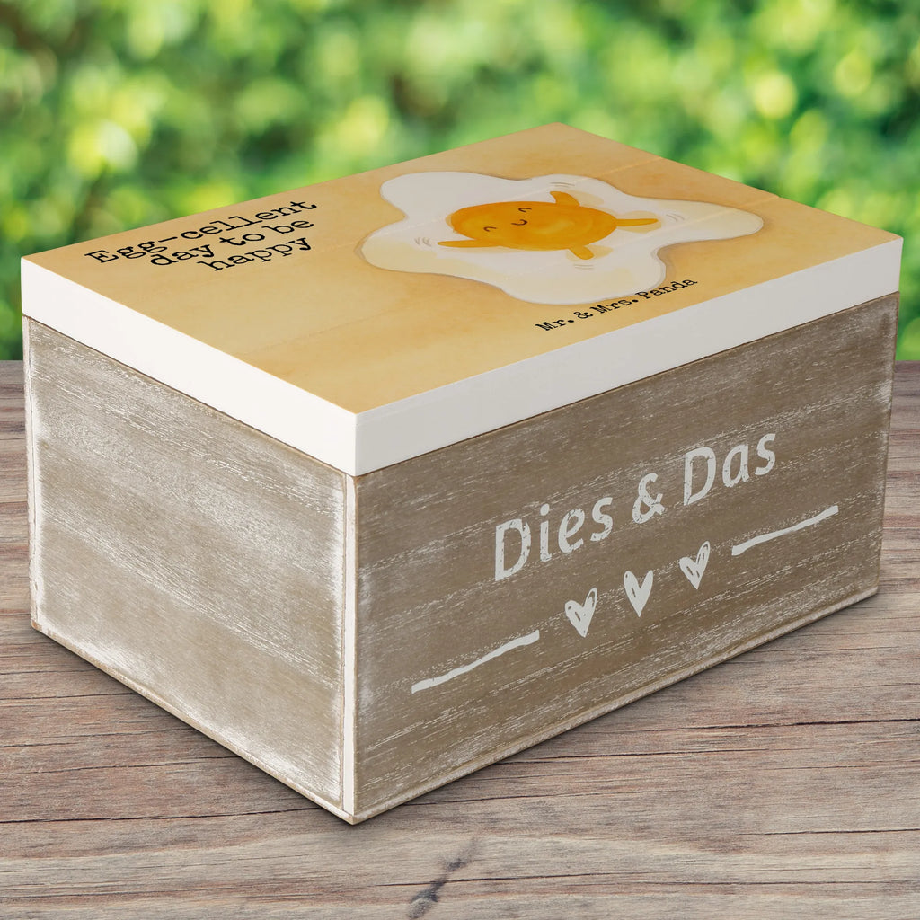 Holzkiste Spiegelei Ei Design Aufbewahrungsbox, Erinnerungsbox, Schatulle, Truhe, Geschenkdose, Holzkiste, Erinnerungskiste, Kiste, Geschenkbox, Schatzkiste, XXL, Dekokiste, Tiermotive, Gute Laune, lustige Sprüche, Tiere, Glücklich, Tag, Ei, Spiegelei, Schön, Liebe